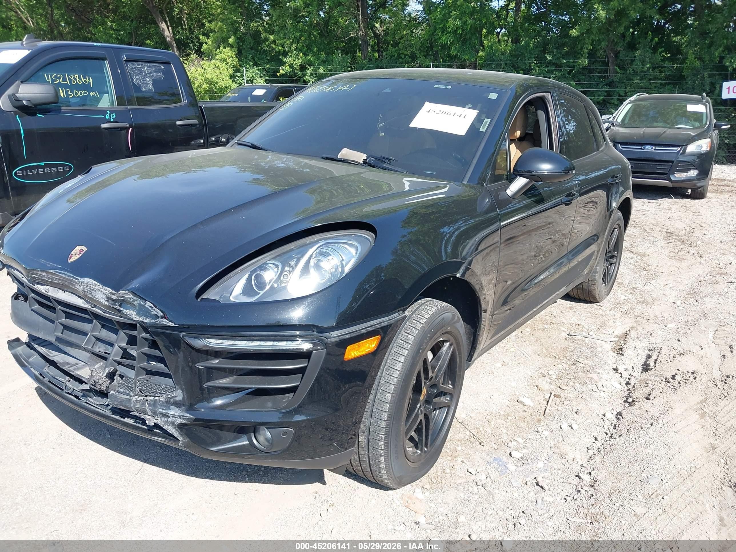 2018 Porsche Macan VIN WP1AA2A51JLB11064 IAAI salvage auction — Front End, Clear (Indiana), sold $6,975 on 2026-07-01 (photo 2)