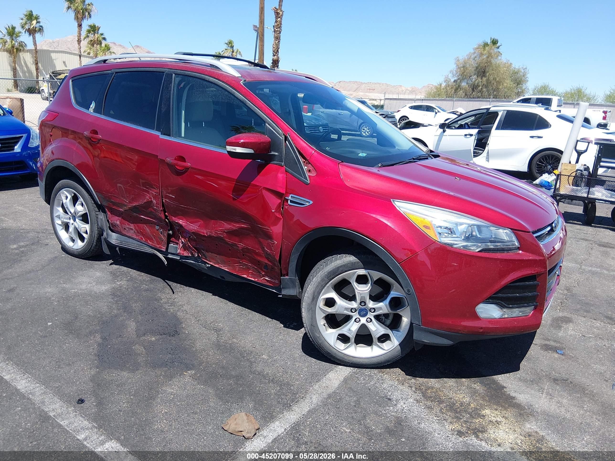 2015 Ford Escape VIN 1FMCU9J99FUC43015 IAAI salvage auction — Side, Salvage (Utah), sold $1,800 on 2026-07-10 (photo 1)
