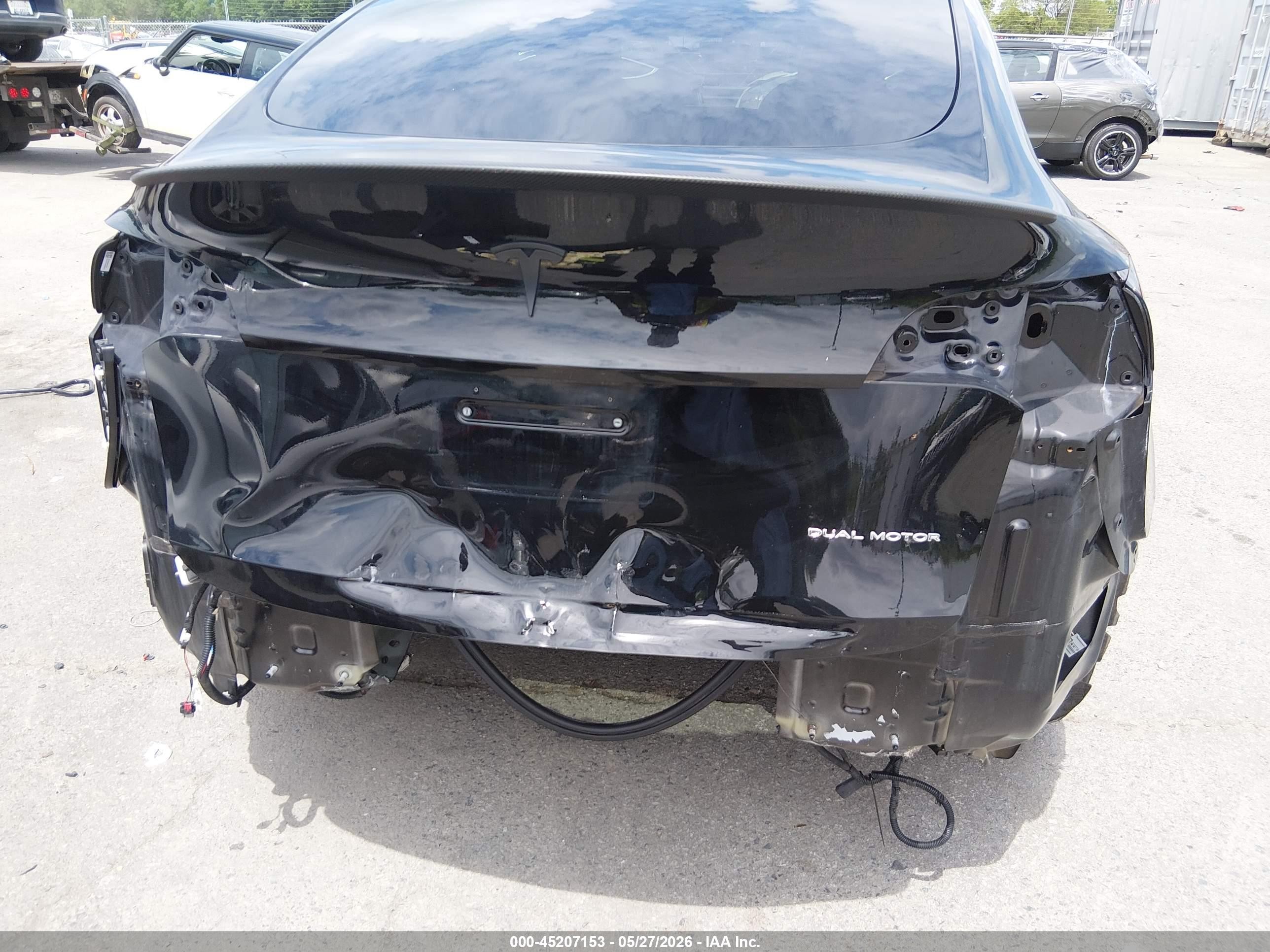 2021 Tesla Model y VIN 5YJYGDEEXMF139036 IAAI salvage auction — Rear End, Salvage (North Carolina), sold $11,200 on 2026-09-12 (photo 6)