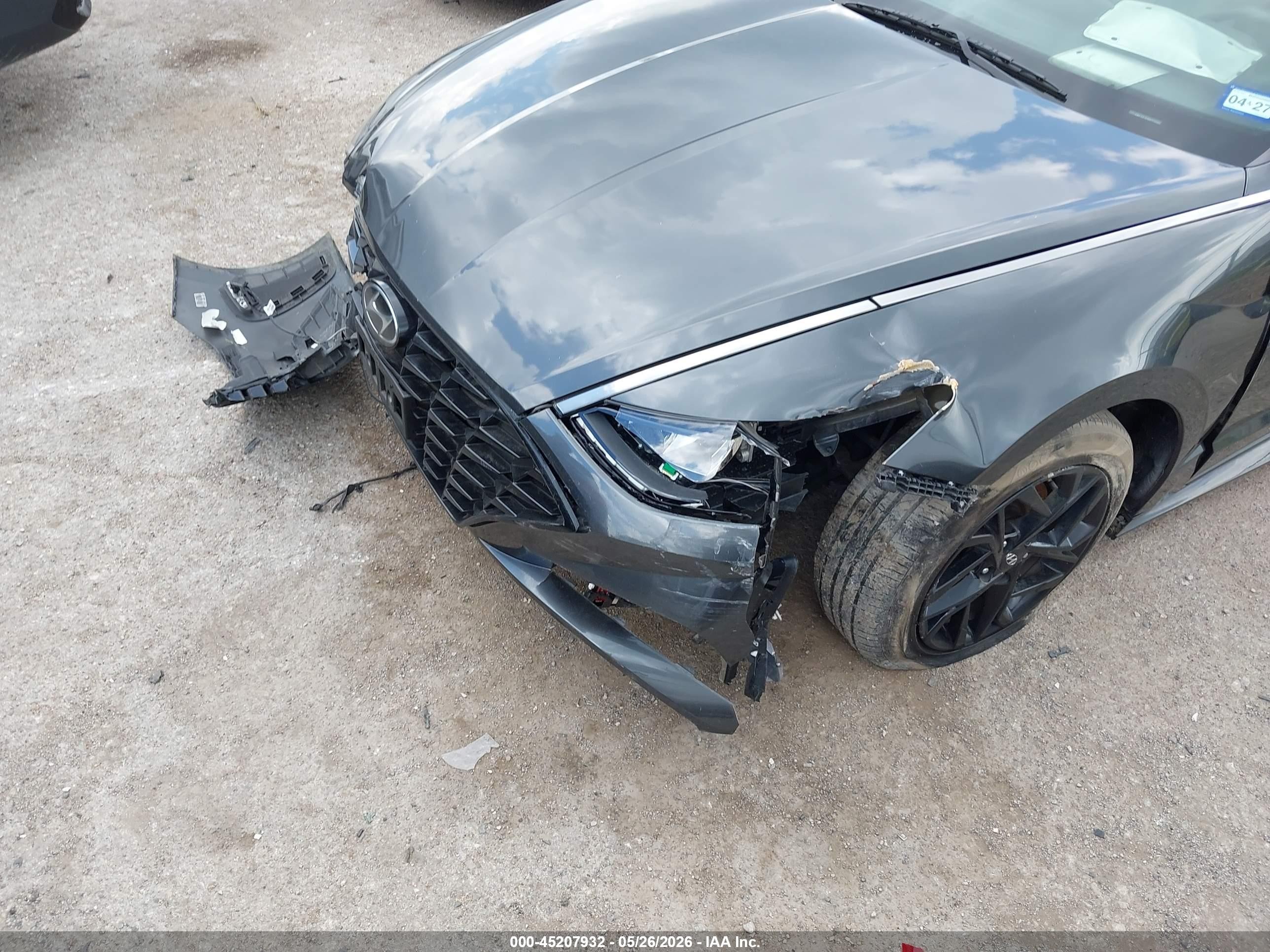 2022 Hyundai Sonata VIN KMHL64JA5NA213145 IAAI salvage auction — Front & Rear, Salvage (Texas), sold $2,750 on 2026-07-12 (photo 6)