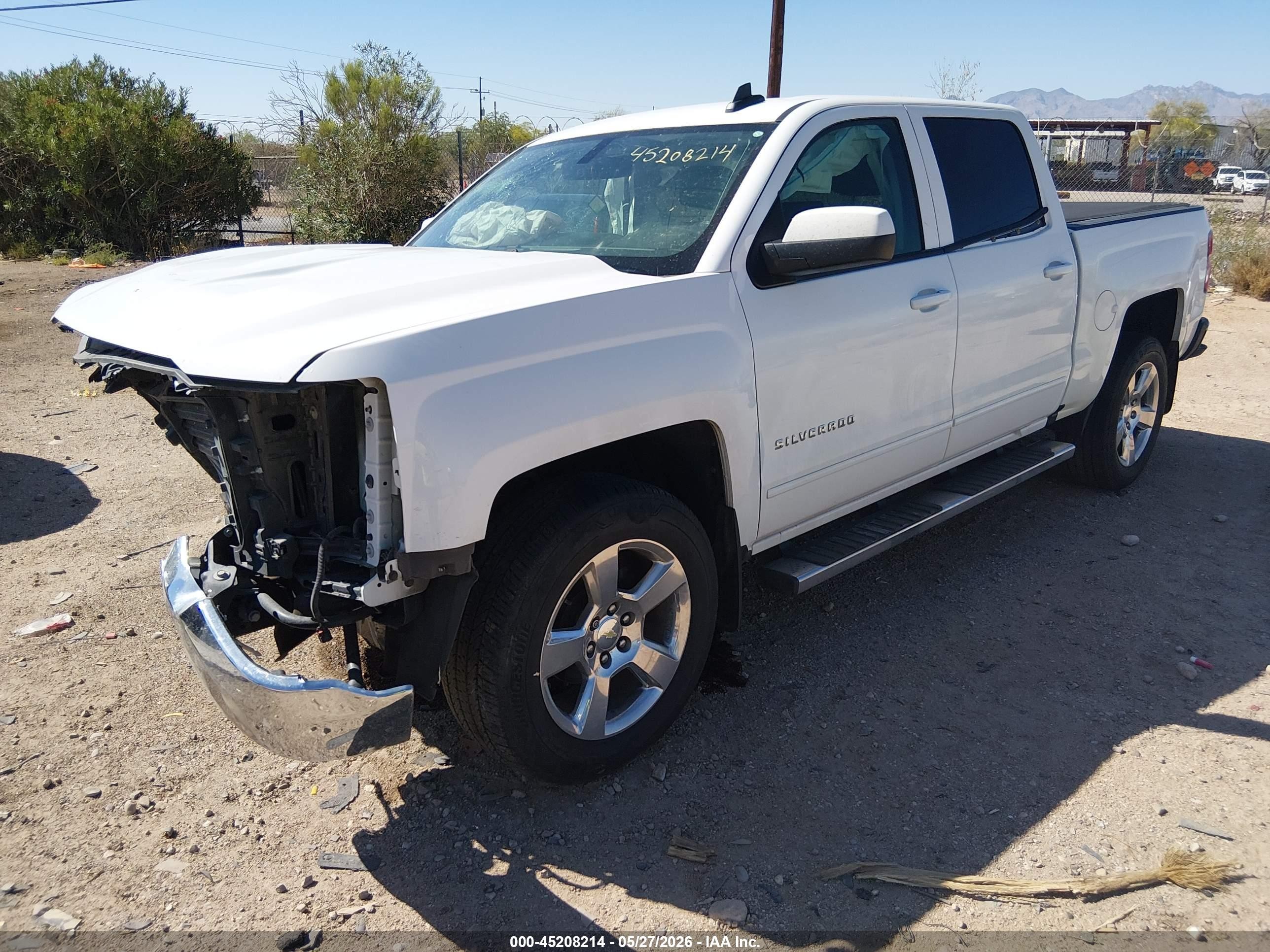 2017 Chevrolet Silverado 1500 VIN 3GCPCREC1HG119230 IAAI salvage auction — Front End, Salvage (Arizona), sold $1,750 on 2026-07-09 (photo 2)