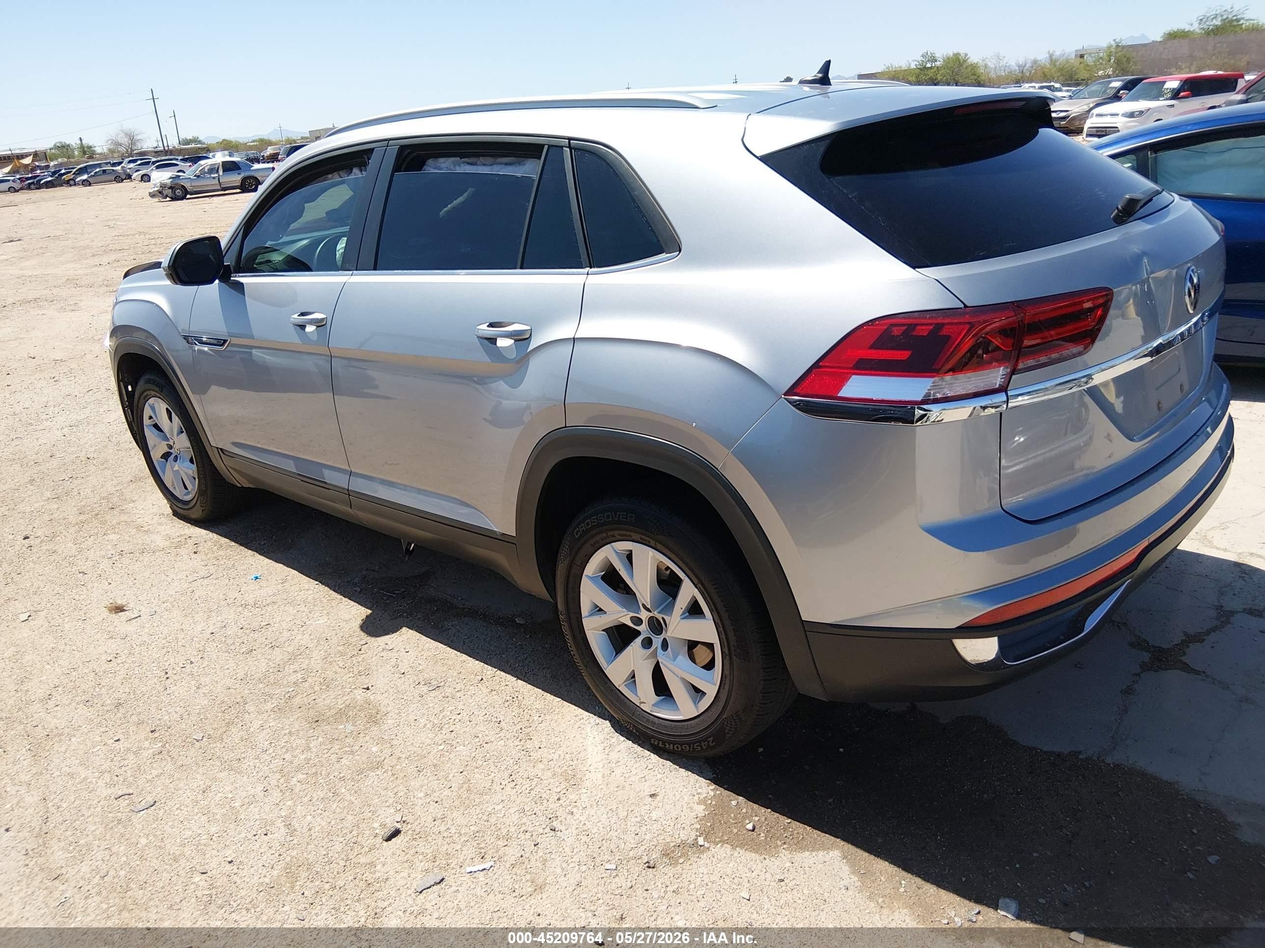 2021 Volkswagen Atlas Cross Sport VIN 1V2AC2CA4MC220241 IAAI salvage auction — Front End, Salvage (Arizona), sold $4,200 on 2026-07-09 (photo 3)