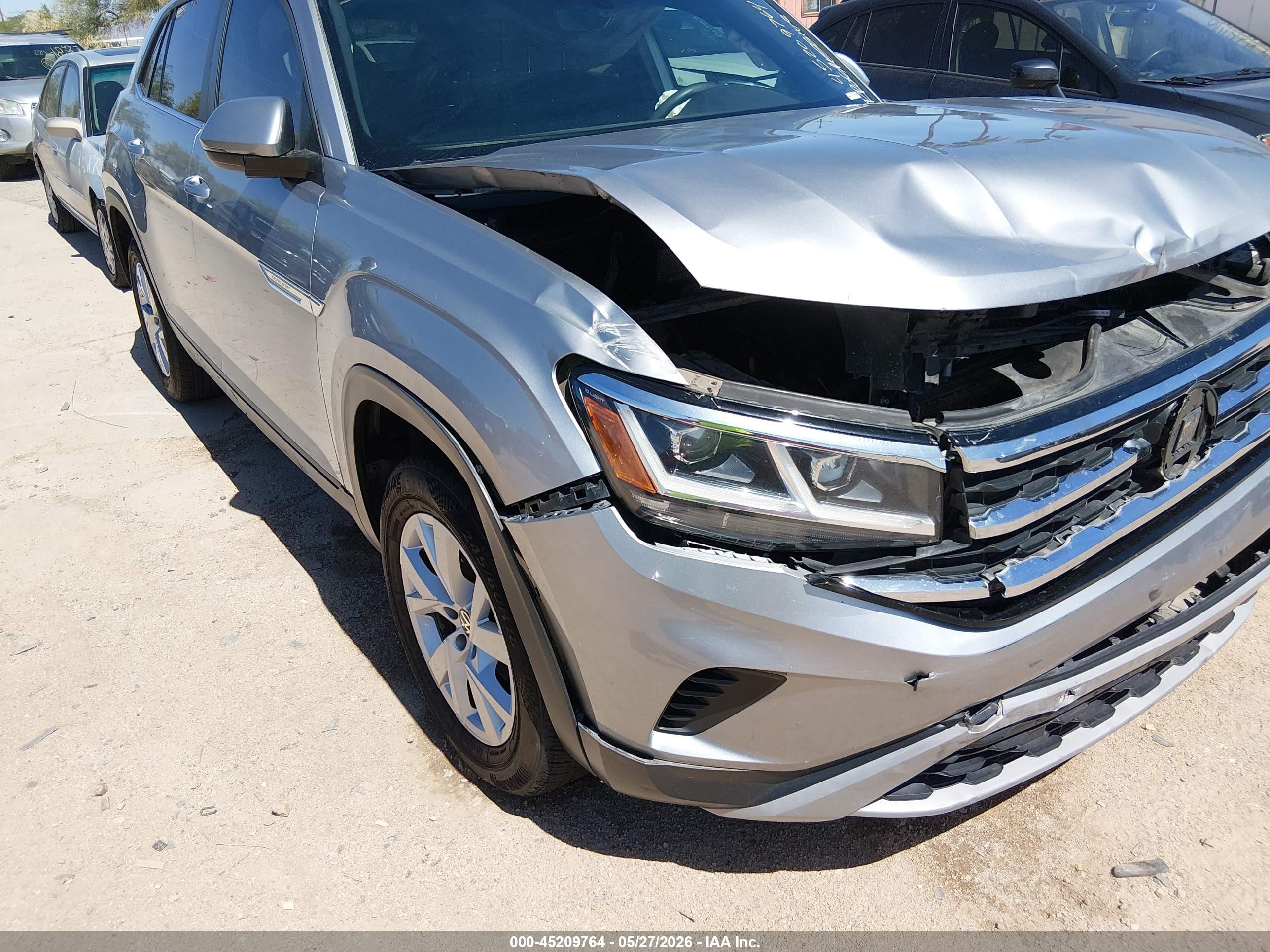2021 Volkswagen Atlas Cross Sport VIN 1V2AC2CA4MC220241 IAAI salvage auction — Front End, Salvage (Arizona), sold $4,200 on 2026-07-09 (photo 6)