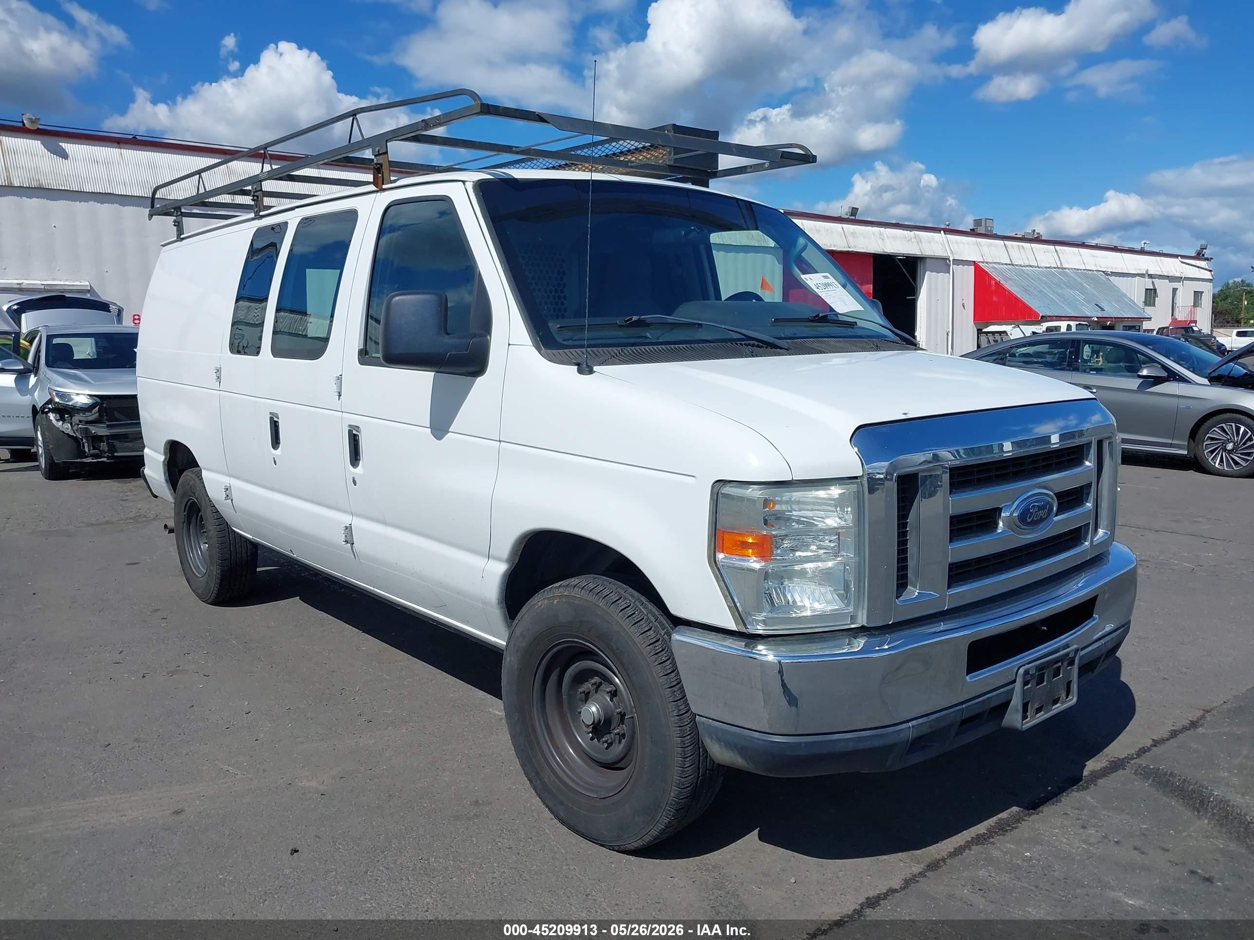 2013 Ford E-250 VIN 1FTNE2EW6DDA47306 IAAI salvage auction — Side, Salvage (Oregon), sold $1,300 on 2026-07-03 (photo 1)