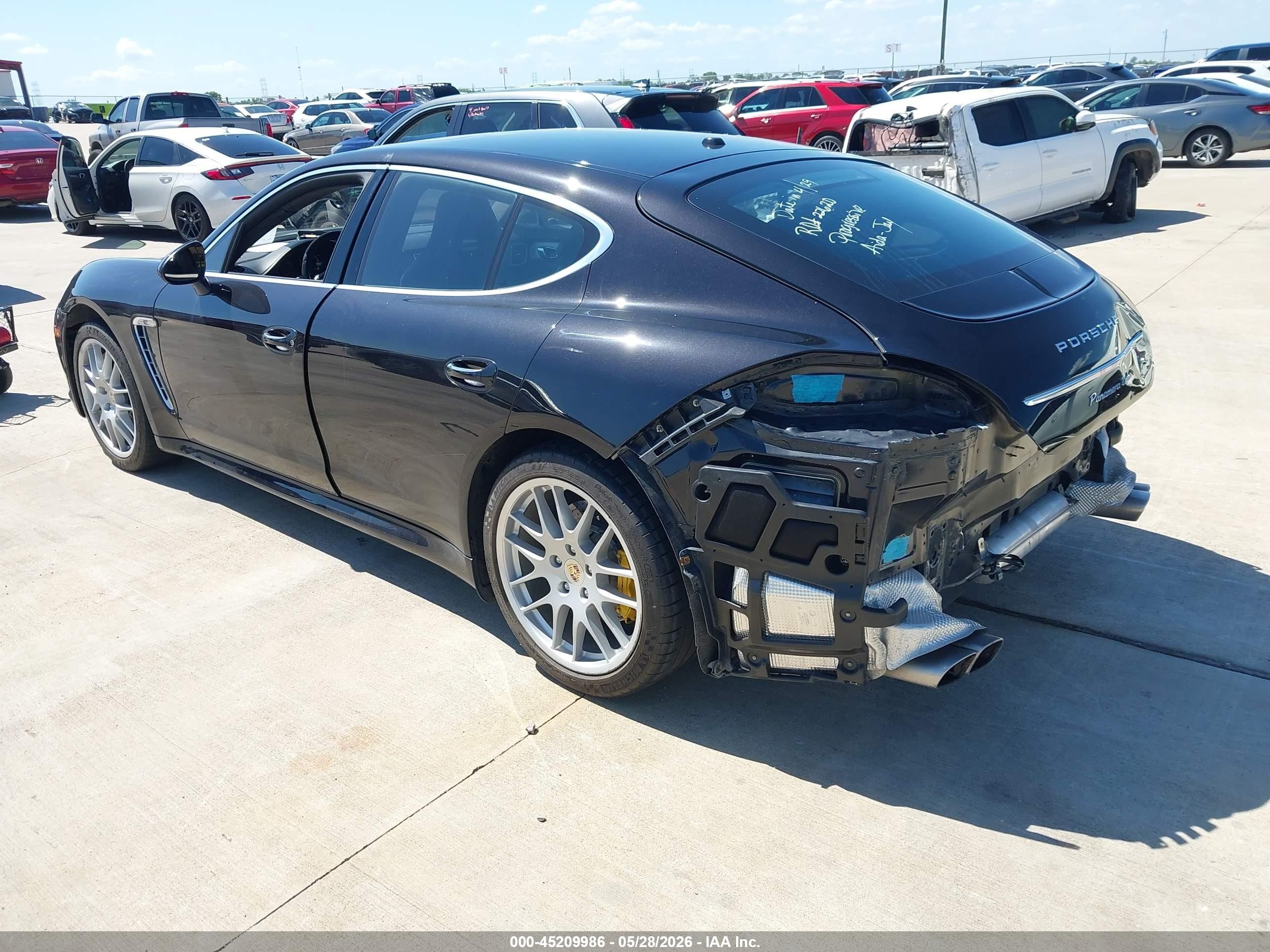 2010 Porsche Panamera VIN WP0AC2A77AL090105 IAAI salvage auction — Rear End, Original (Texas), sold $7,000 on 2026-07-03 (photo 3)