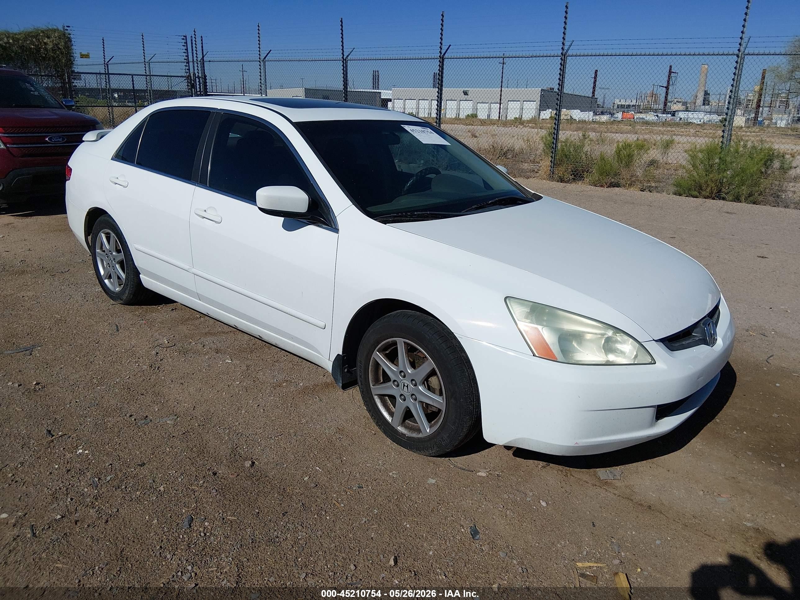 2003 Honda Accord VIN 1HGCM66563A062784 IAAI salvage auction — Normal Wear, Clear (Arizona), sold $175 on 2026-07-09 (photo 1)