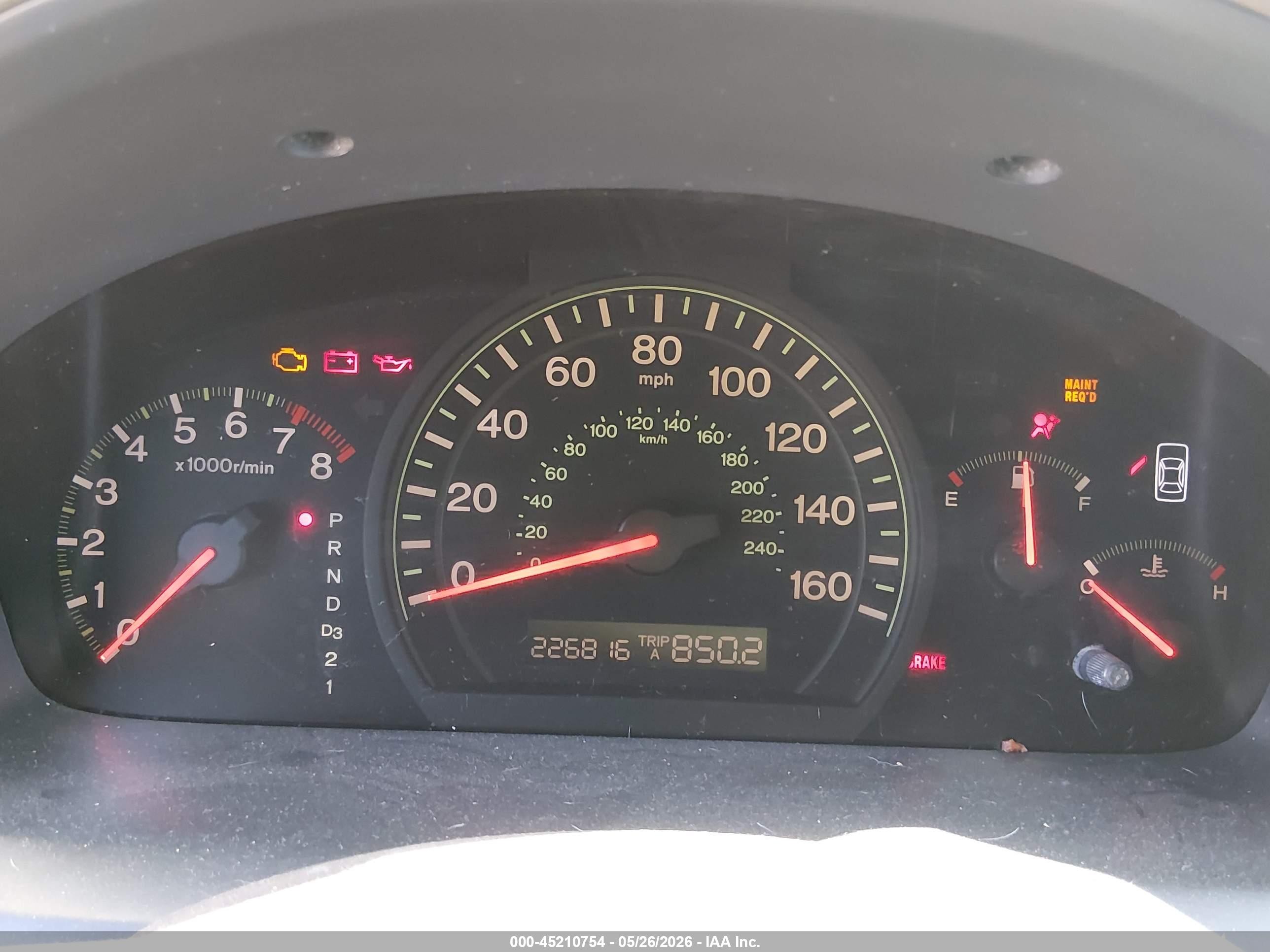 2003 Honda Accord VIN 1HGCM66563A062784 IAAI salvage auction — Normal Wear, Clear (Arizona), sold $175 on 2026-07-09 (photo 7)