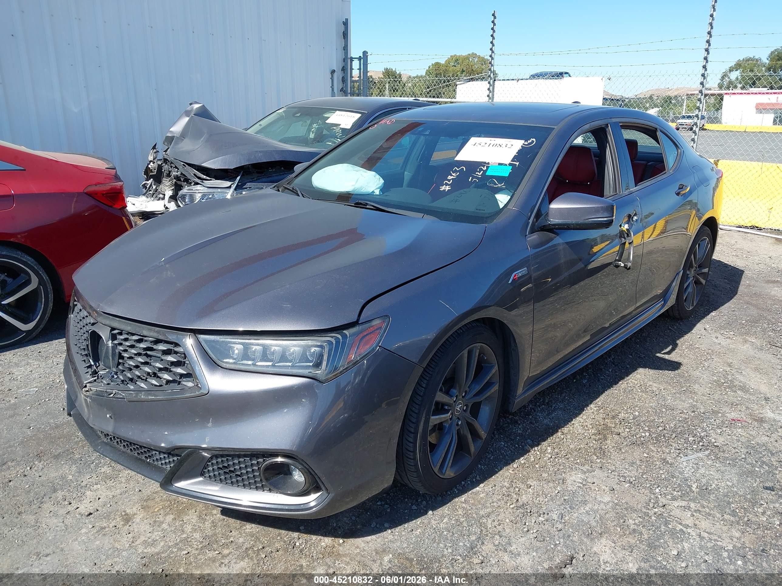 2019 Acura TLX VIN 19UUB1F68KA002963 IAAI salvage auction — Theft, Salvage (California), sold $2,600 on 2026-07-09 (photo 6)