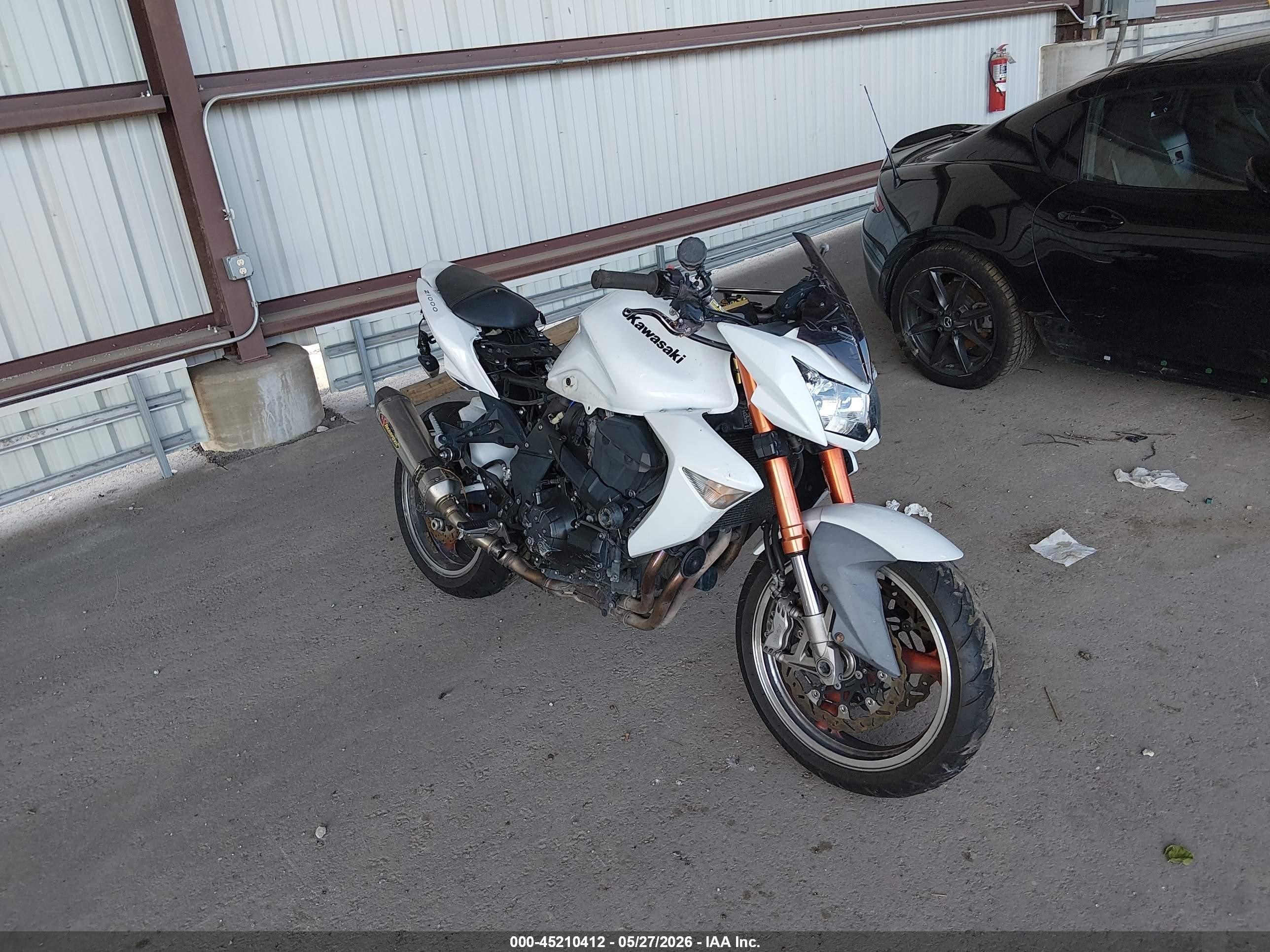 2008 Kawasaki Zr1000 VIN JKAZRCB168A018264 IAAI salvage auction — Side, Salvage (Missouri), sold $1,700 on 2026-07-01 (photo 1)