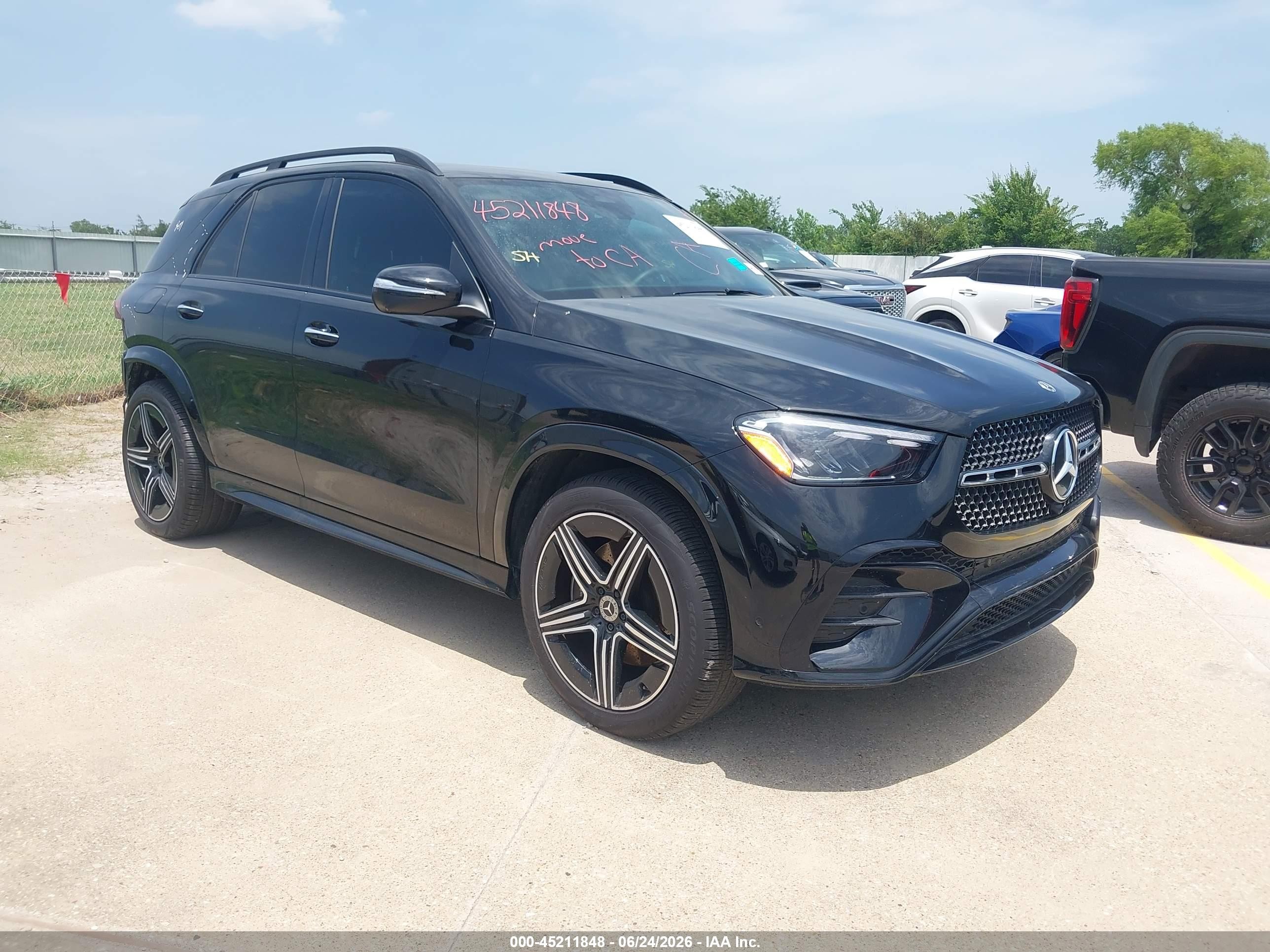 2025 Mercedes-Benz GLE-Class VIN 4JGFB4EB1SB460731 — IAAI salvage auction photo