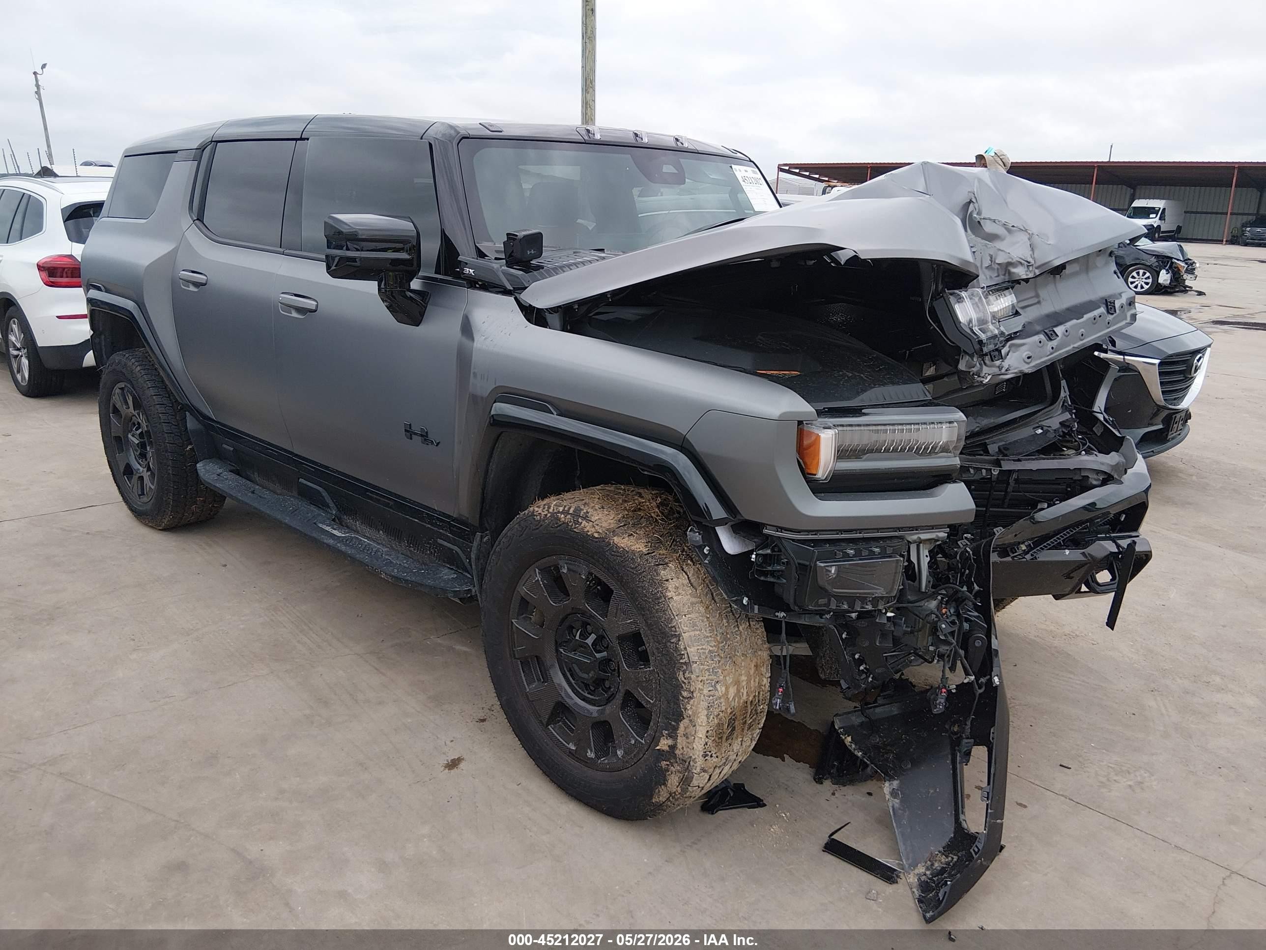2026 Gmc Hummer ev VIN 1GKTESDC9TU603769 IAAI salvage auction — Front End, Original (Texas), sold $35,000 on 2026-09-08 (photo 1)
