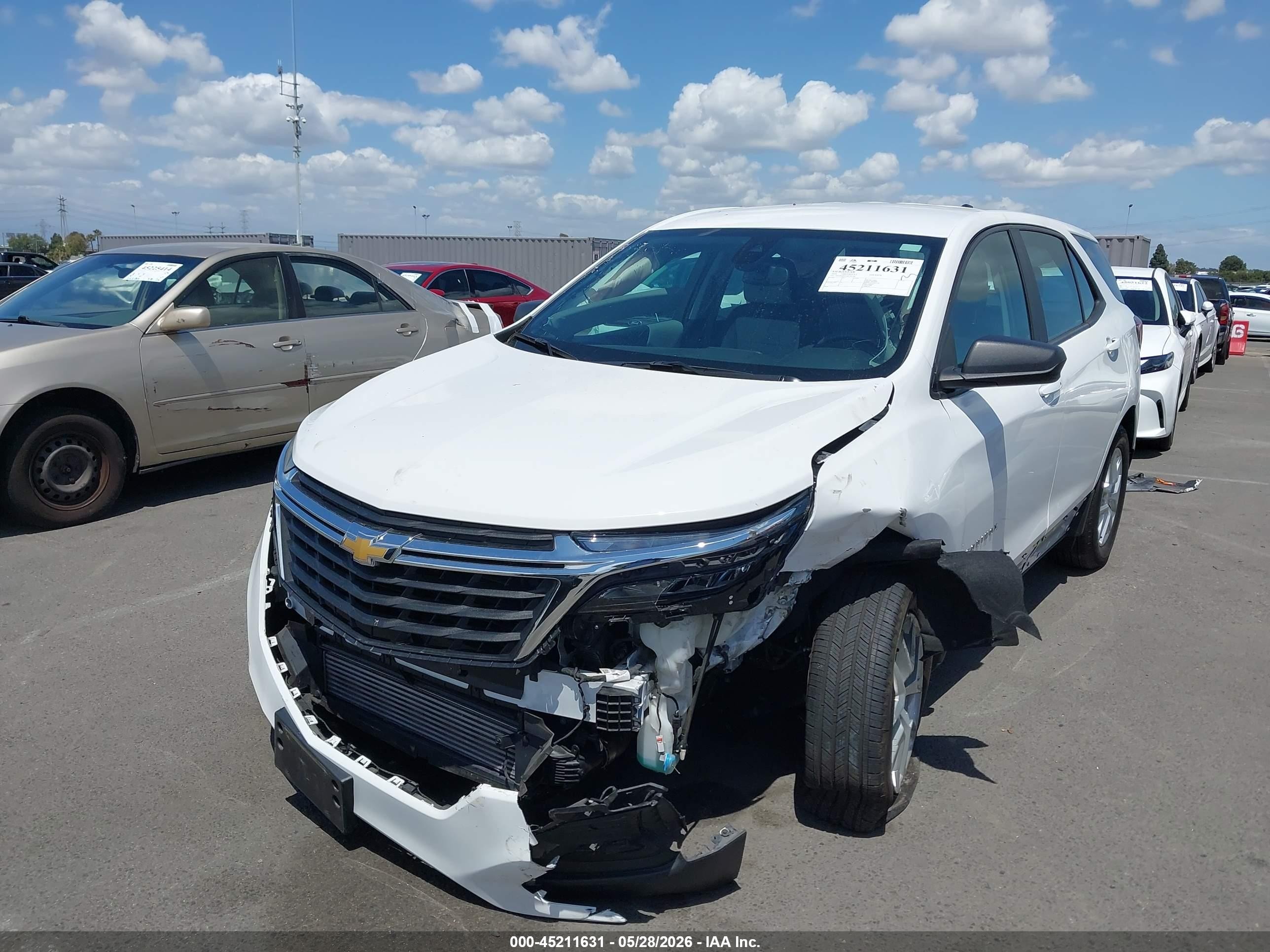 2024 Chevrolet Equinox VIN 3GNAXHEG3RL185768 IAAI salvage auction — Unknown, Salvage (California), sold $3,350 on 2026-07-09 (photo 2)