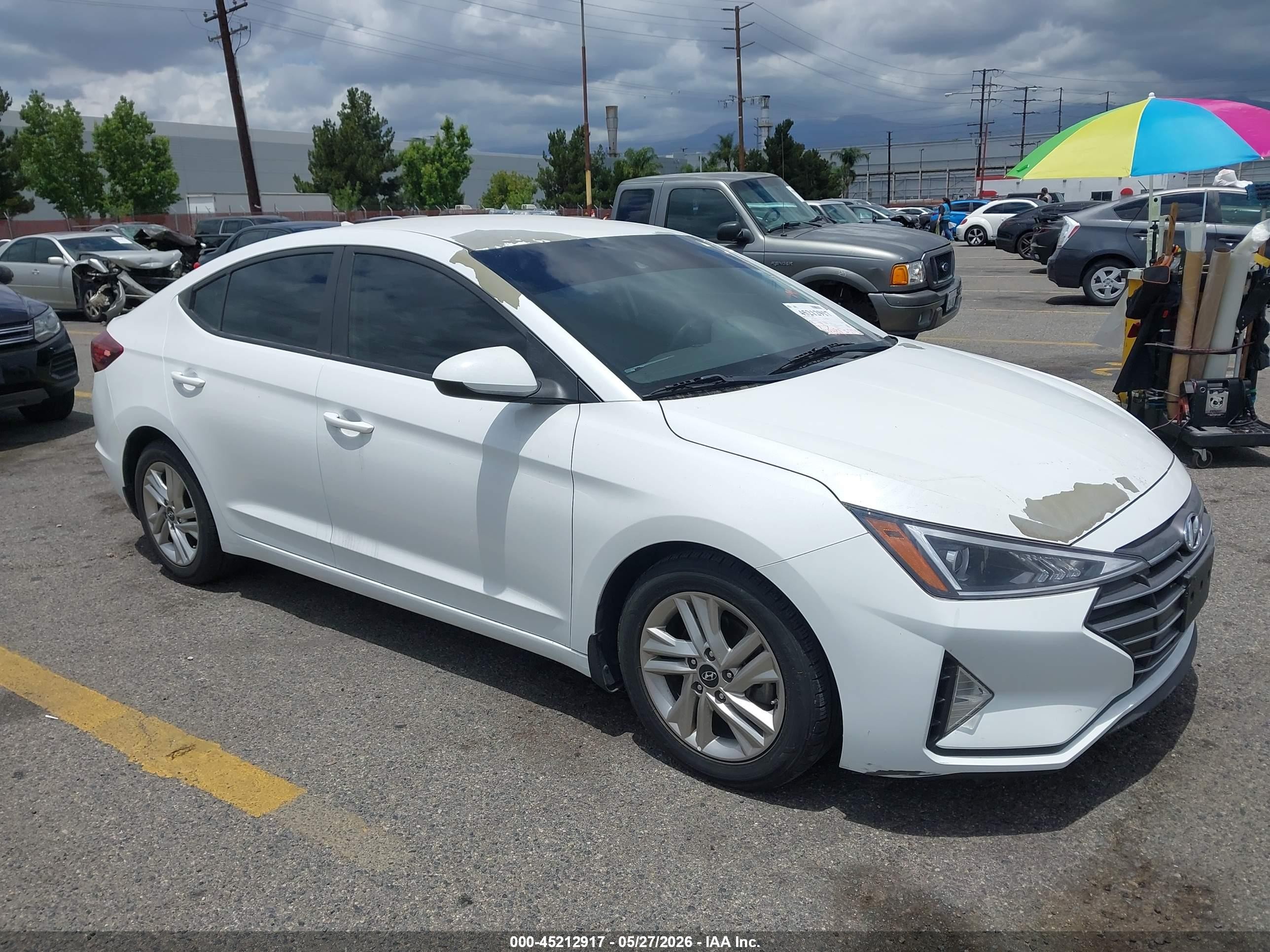 2019 Hyundai Elantra VIN 5NPD84LF0KH488597 IAAI salvage auction — Front End, Salvage (California), sold $2,000 on 2026-09-11 (photo 1)