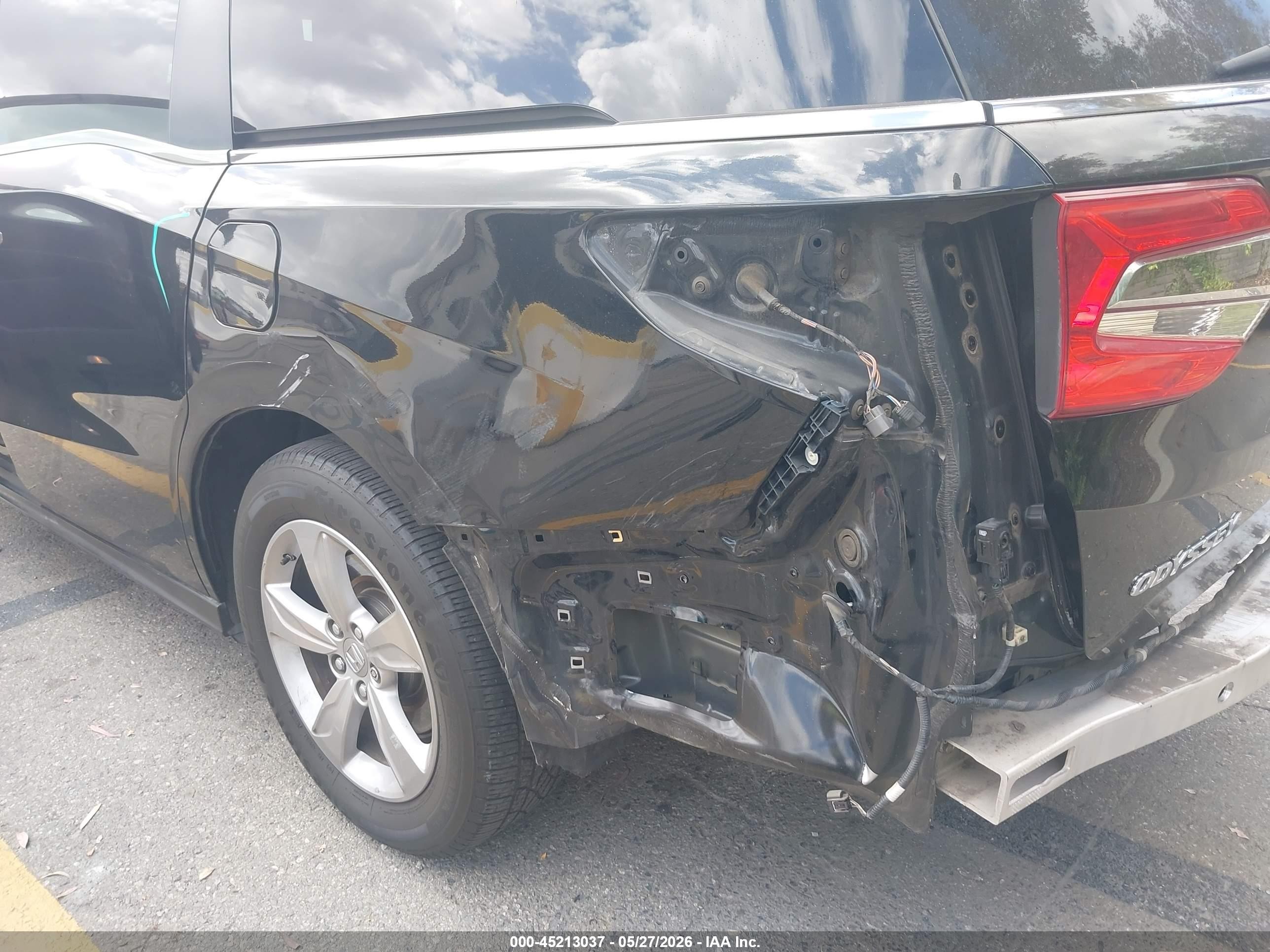 2020 Honda Odyssey VIN 5FNRL6H59LB035658 IAAI salvage auction — Rear End, Salvage (California), sold $3,850 on 2026-07-10 (photo 6)