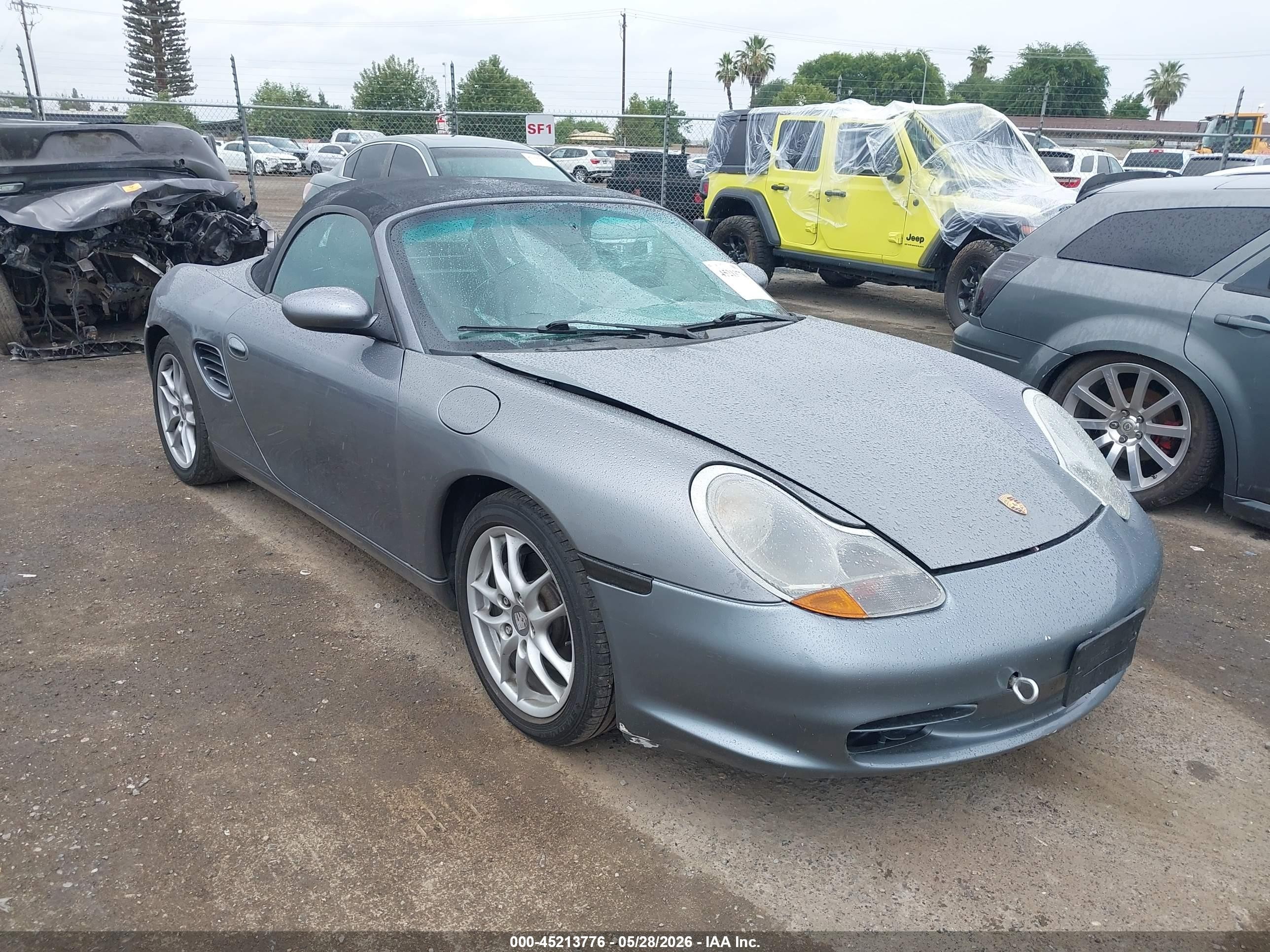 2003 Porsche Boxster VIN WP0CA29853U622170 IAAI salvage auction — Front End, Salvage (California), sold $1,200 on 2026-06-30 (photo 1)