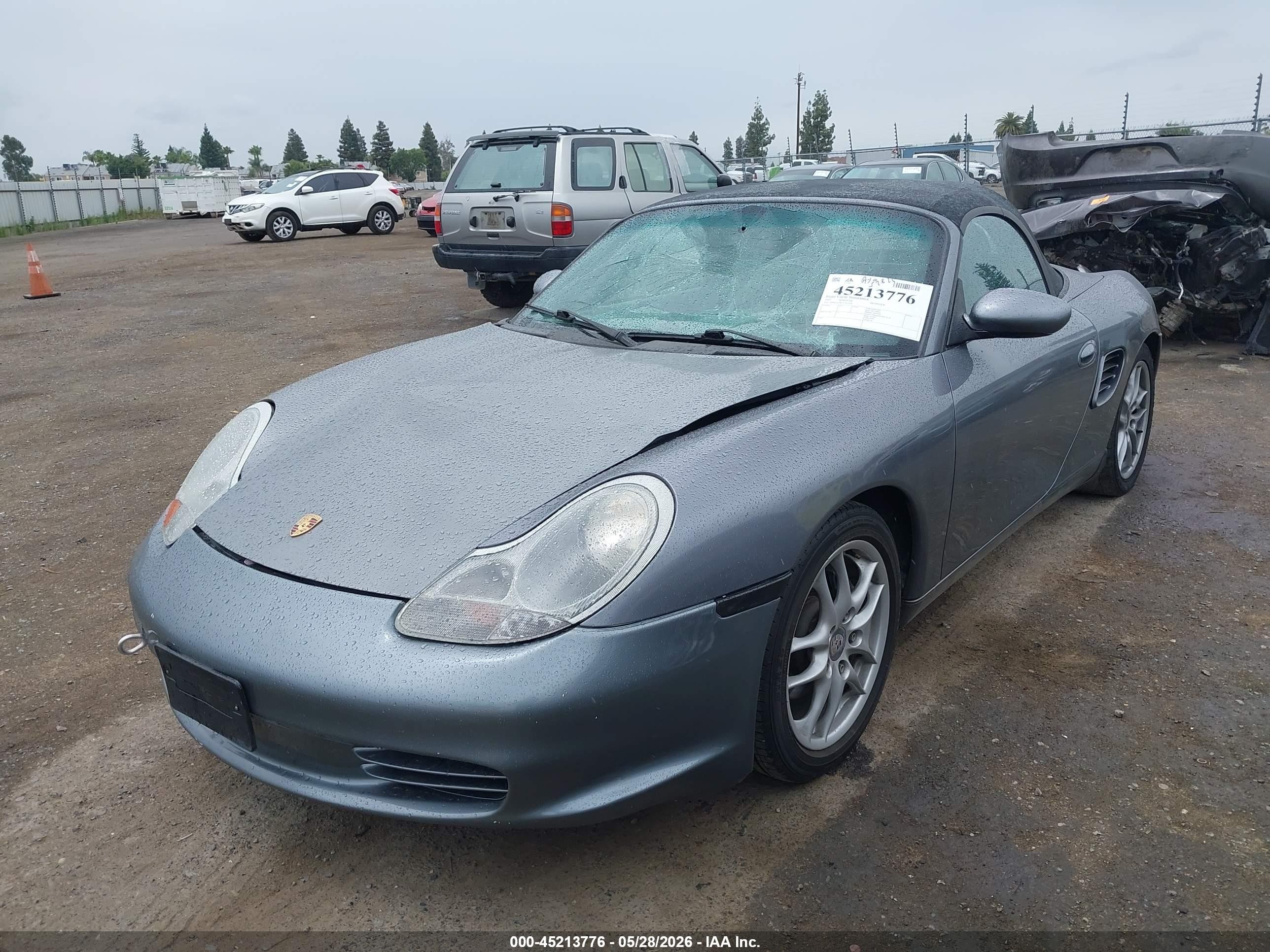 2003 Porsche Boxster VIN WP0CA29853U622170 IAAI salvage auction — Front End, Salvage (California), sold $1,200 on 2026-06-30 (photo 2)
