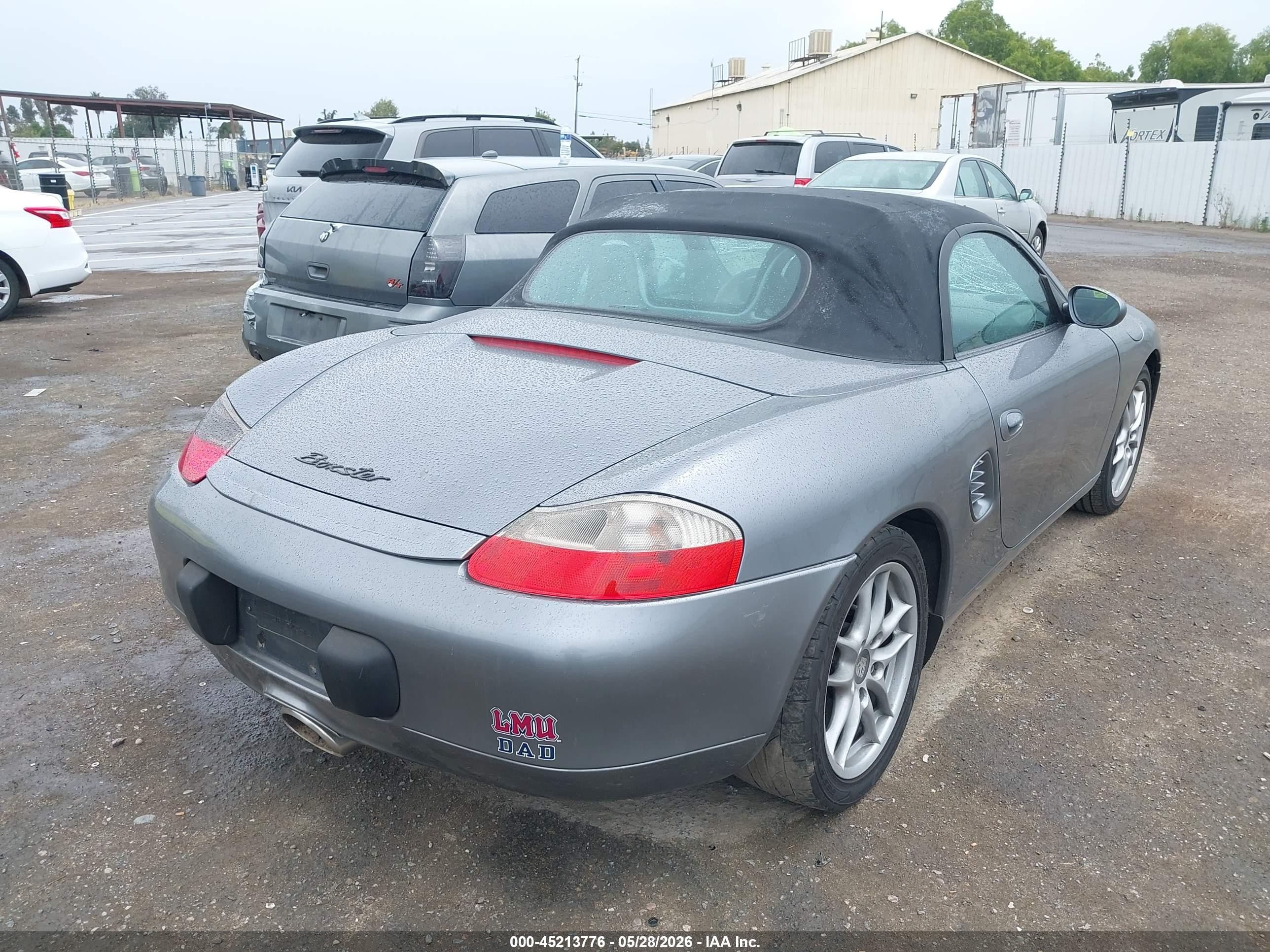 2003 Porsche Boxster VIN WP0CA29853U622170 IAAI salvage auction — Front End, Salvage (California), sold $1,200 on 2026-06-30 (photo 4)