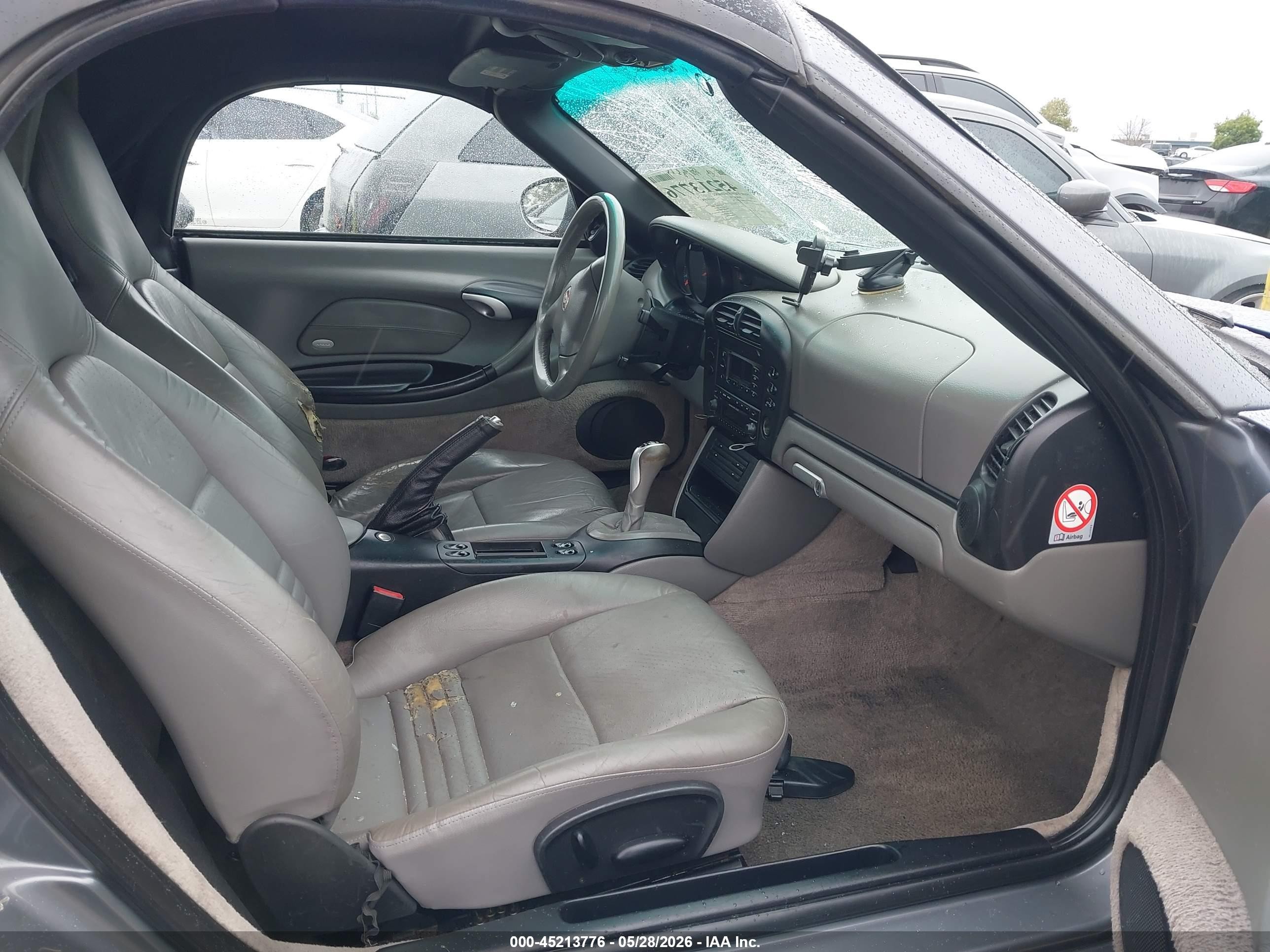 2003 Porsche Boxster VIN WP0CA29853U622170 IAAI salvage auction — Front End, Salvage (California), sold $1,200 on 2026-06-30 (photo 5)