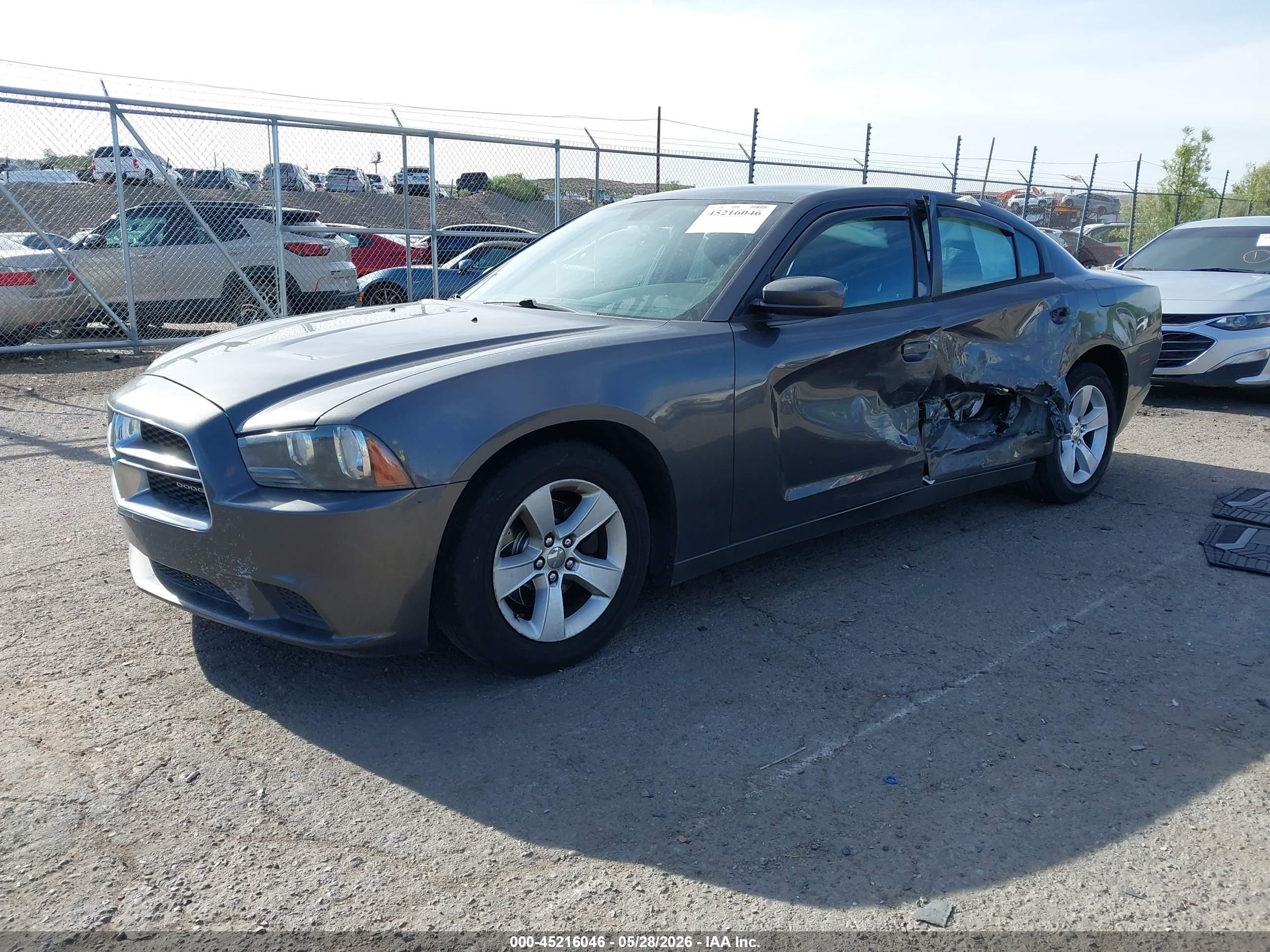 2013 Dodge Charger VIN 2C3CDXBGXDH729830 IAAI salvage auction — Side, Salvage (New Mexico), sold $725 on 2026-07-06 (photo 2)