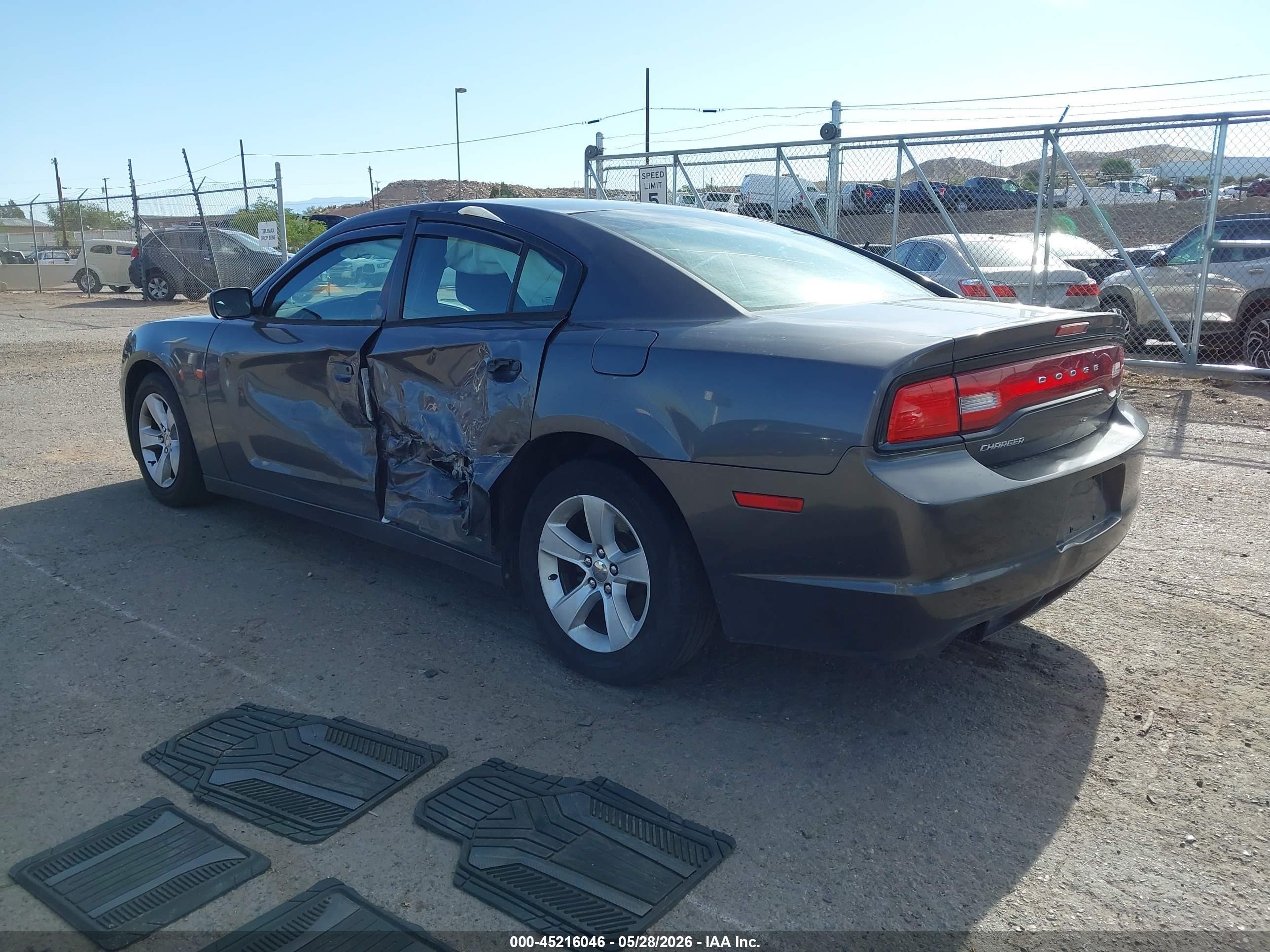 2013 Dodge Charger VIN 2C3CDXBGXDH729830 IAAI salvage auction — Side, Salvage (New Mexico), sold $725 on 2026-07-06 (photo 3)