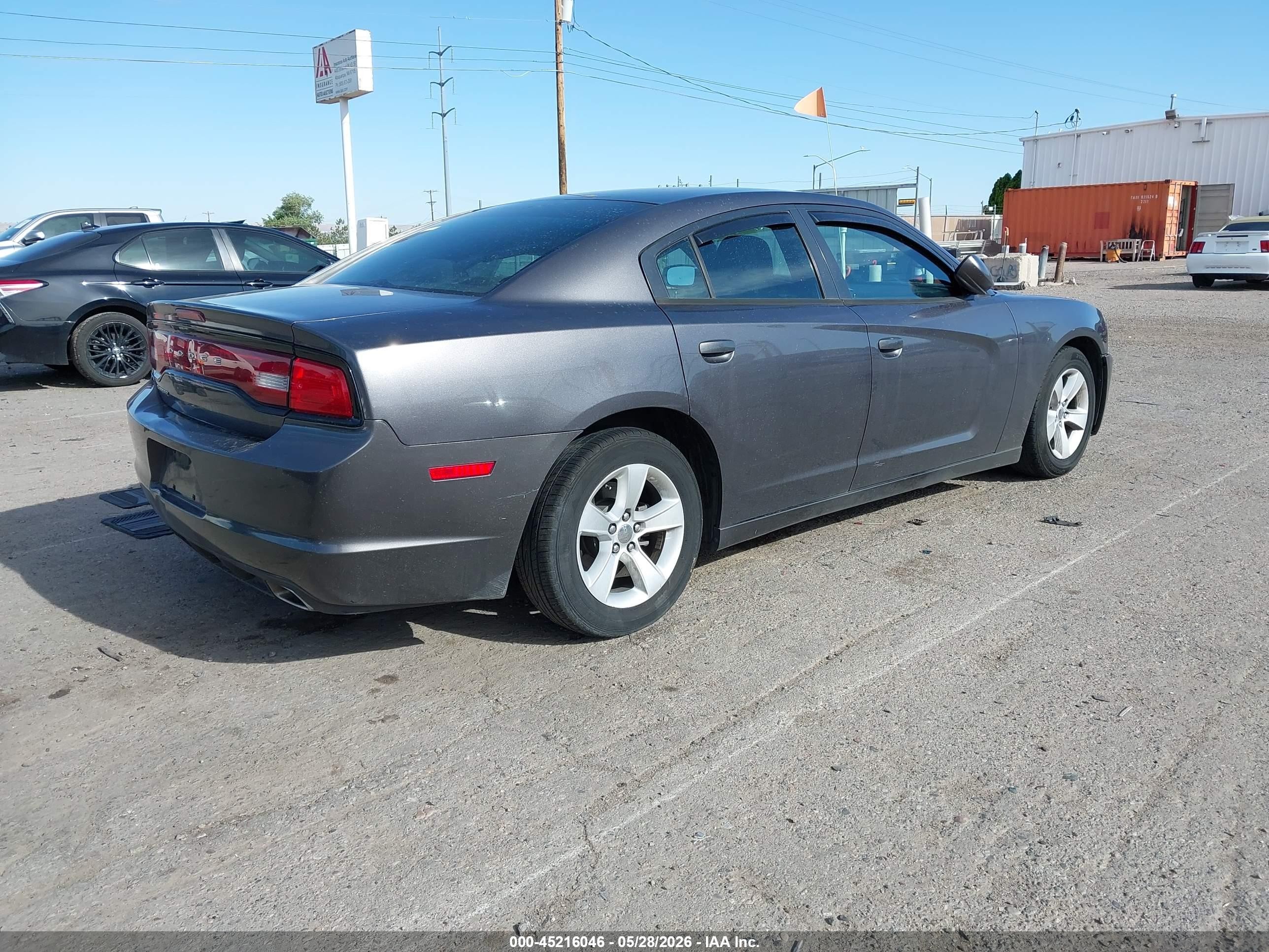2013 Dodge Charger VIN 2C3CDXBGXDH729830 IAAI salvage auction — Side, Salvage (New Mexico), sold $725 on 2026-07-06 (photo 4)