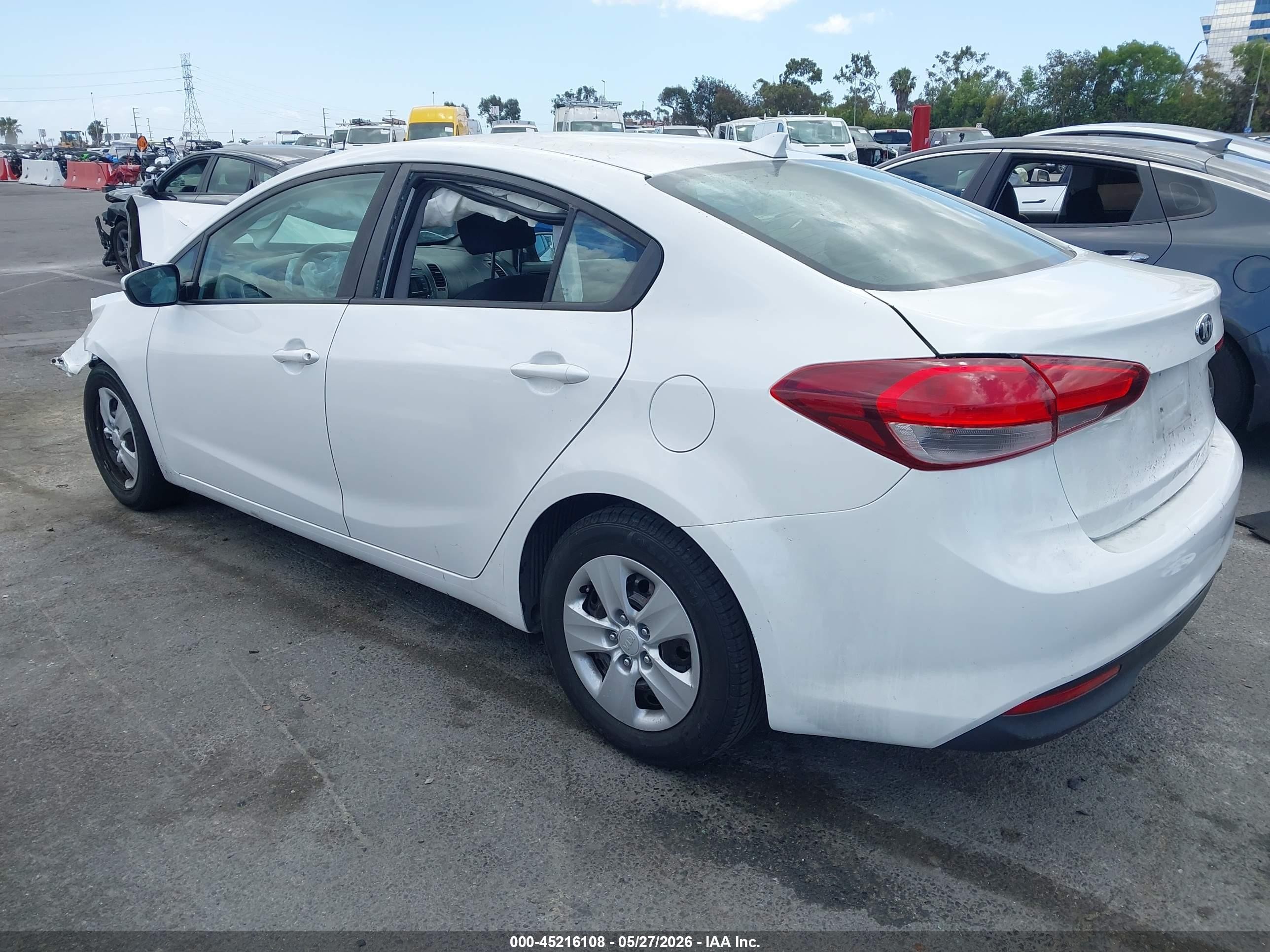 2017 Kia Forte VIN 3KPFL4A72HE083812 IAAI salvage auction — Front End, Salvage (California), sold $475 on 2026-07-09 (photo 3)