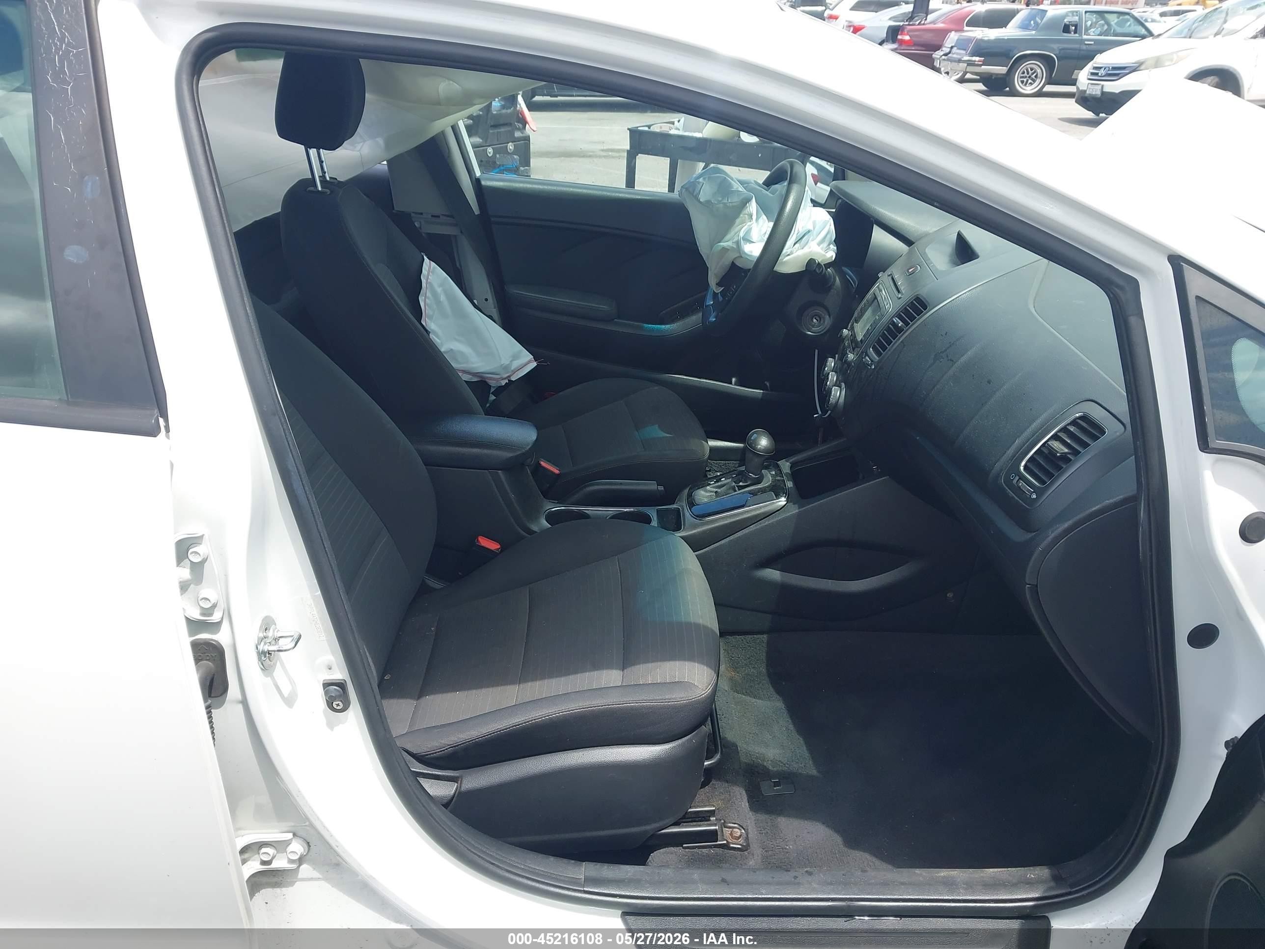 2017 Kia Forte VIN 3KPFL4A72HE083812 IAAI salvage auction — Front End, Salvage (California), sold $475 on 2026-07-09 (photo 5)