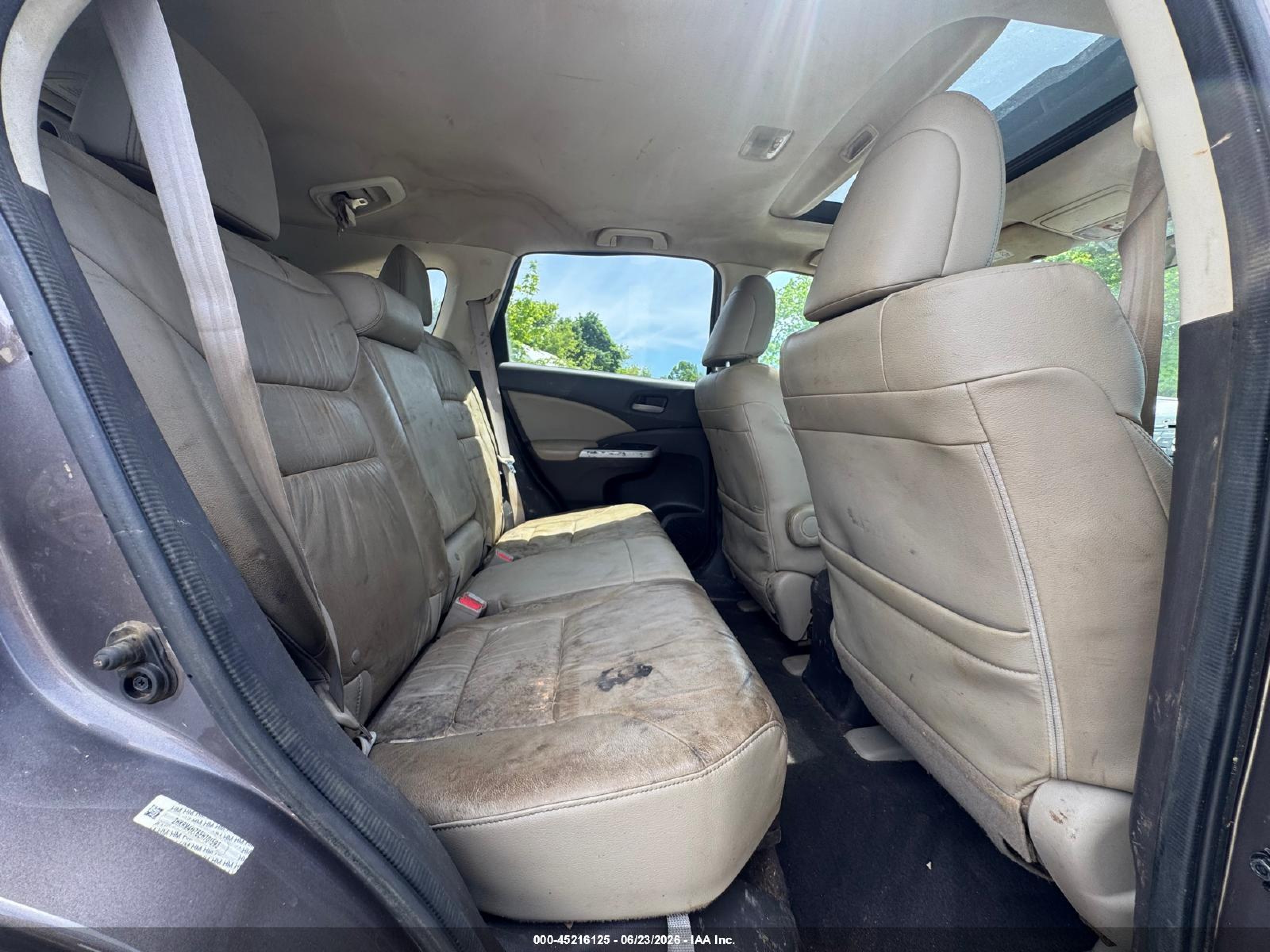 2014 Honda Cr-v VIN 2HKRM4H78EH701593 IAAI salvage auction — UNKNOWN, Salvage Title, sold $1,525 on 2026-07-18 (photo 6)