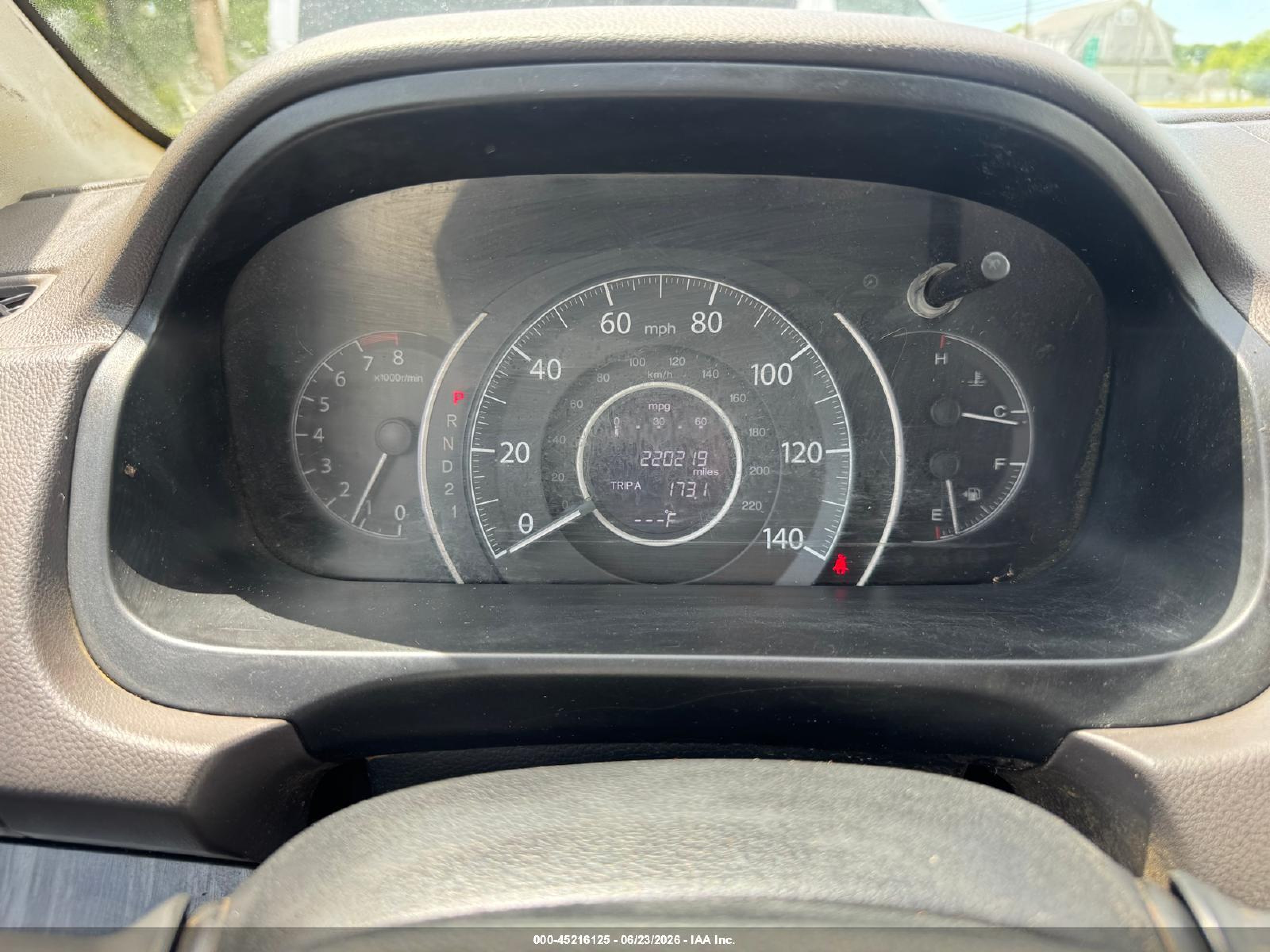 2014 Honda Cr-v VIN 2HKRM4H78EH701593 IAAI salvage auction — UNKNOWN, Salvage Title, sold $1,525 on 2026-07-18 (photo 7)