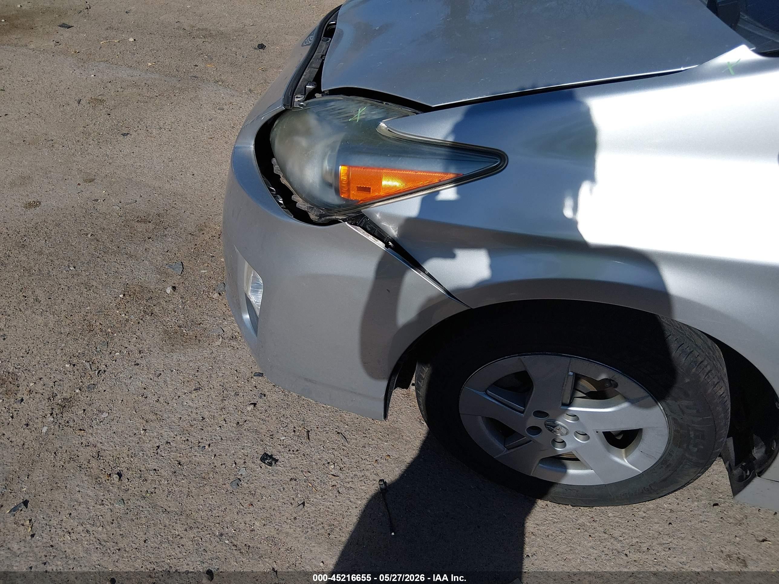 2010 Toyota Prius VIN JTDKN3DUXA0062581 IAAI salvage auction — Front End, Salvage (Arizona), sold $850 on 2026-07-09 (photo 6)