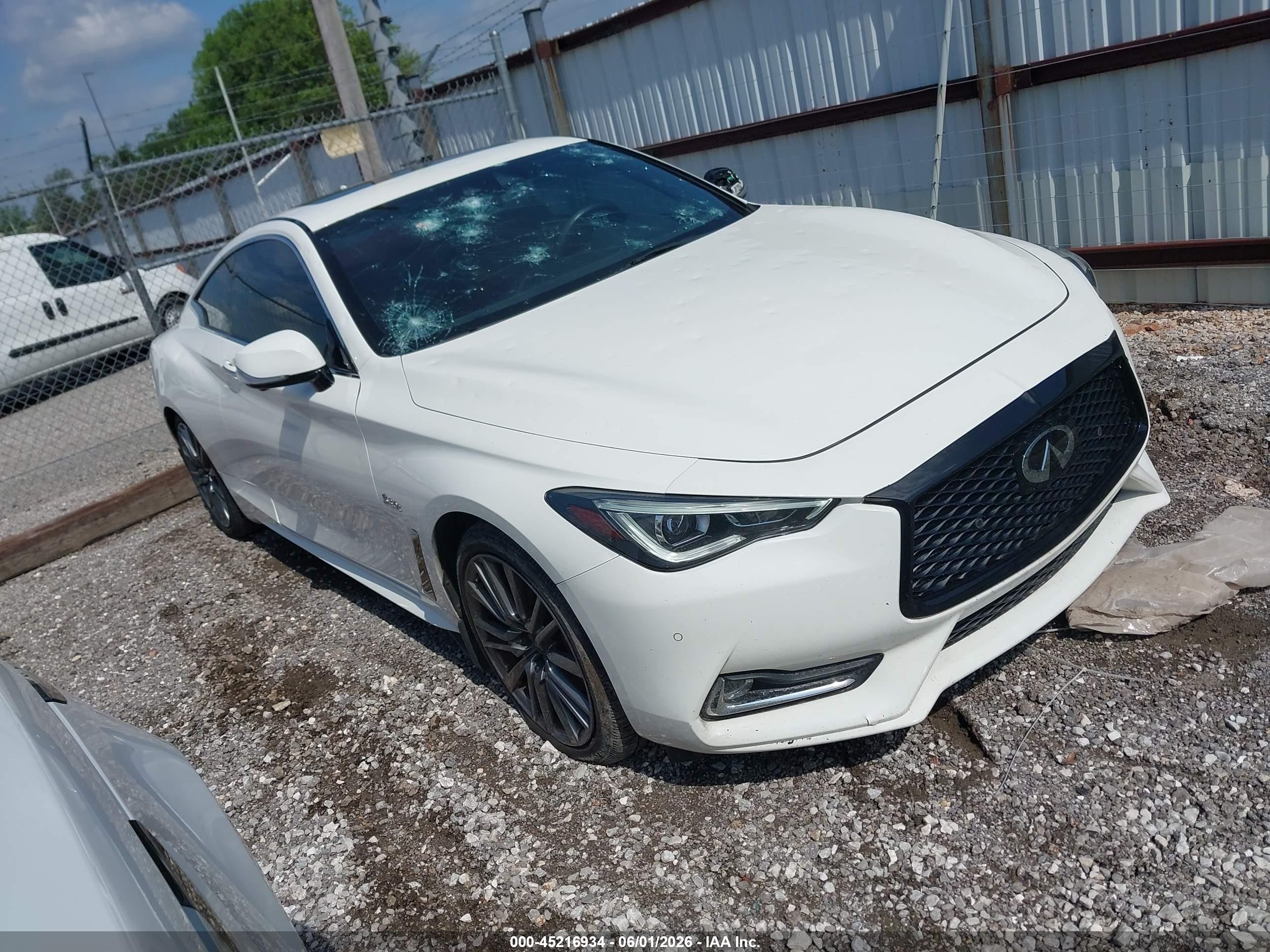 2017 Infiniti Q60 VIN JN1FV7EL3HM701243 — IAAI salvage auction photo