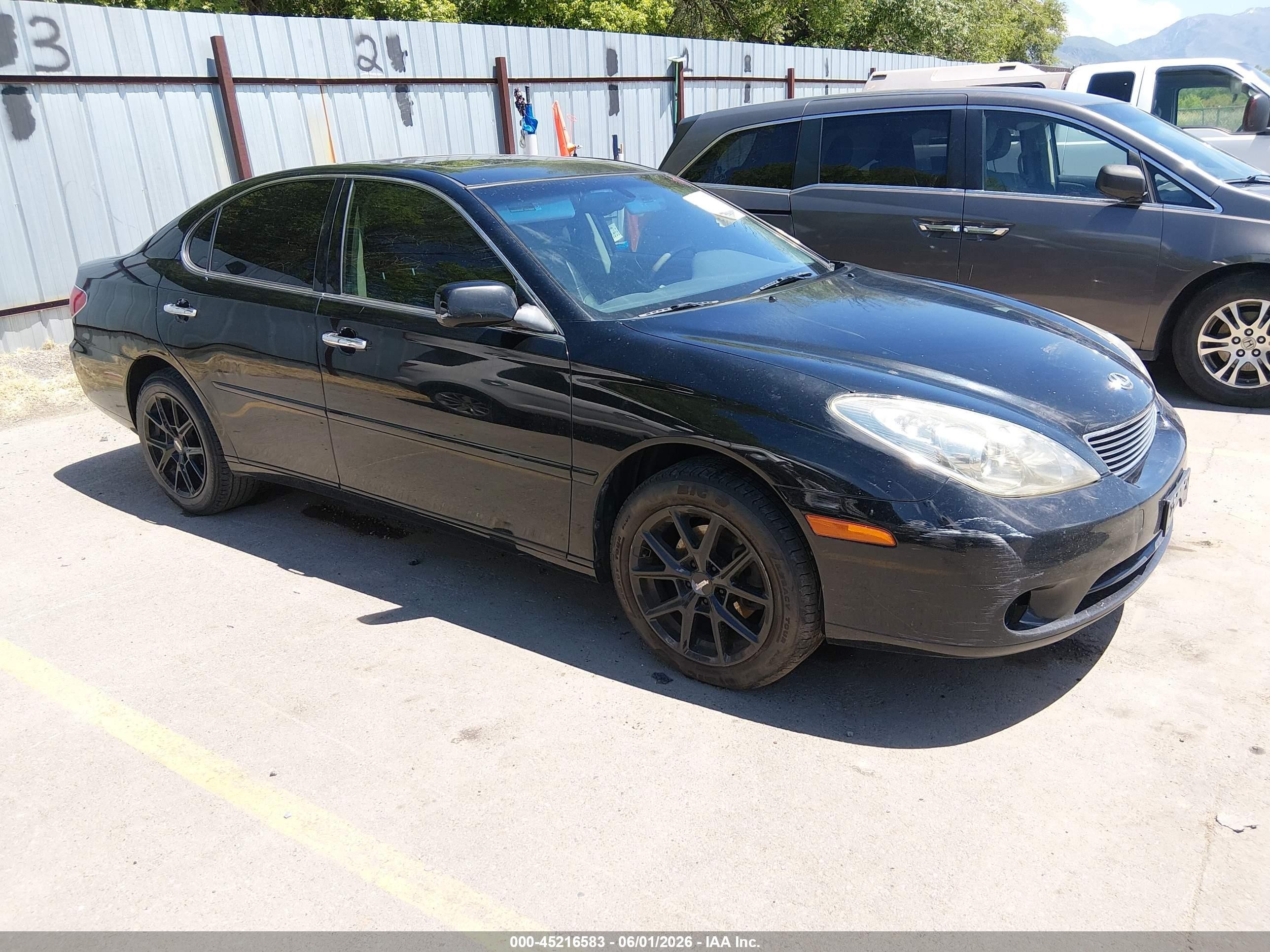 2005 Lexus ES 330 VIN JTHBA30G650023888 IAAI salvage auction — Side, Salvage (Utah), sold $325 on 2026-07-09 (photo 1)