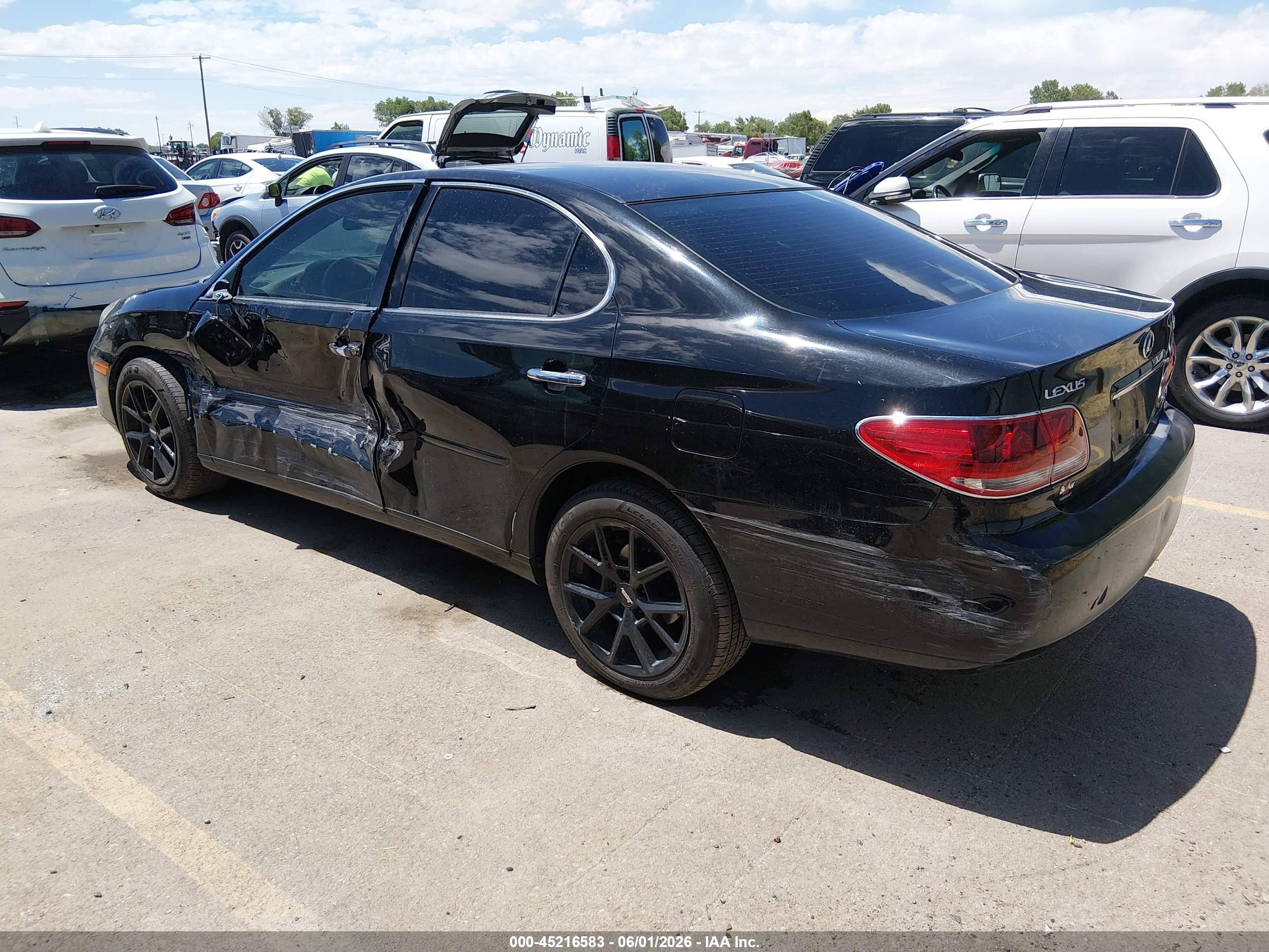 2005 Lexus ES 330 VIN JTHBA30G650023888 IAAI salvage auction — Side, Salvage (Utah), sold $325 on 2026-07-09 (photo 3)