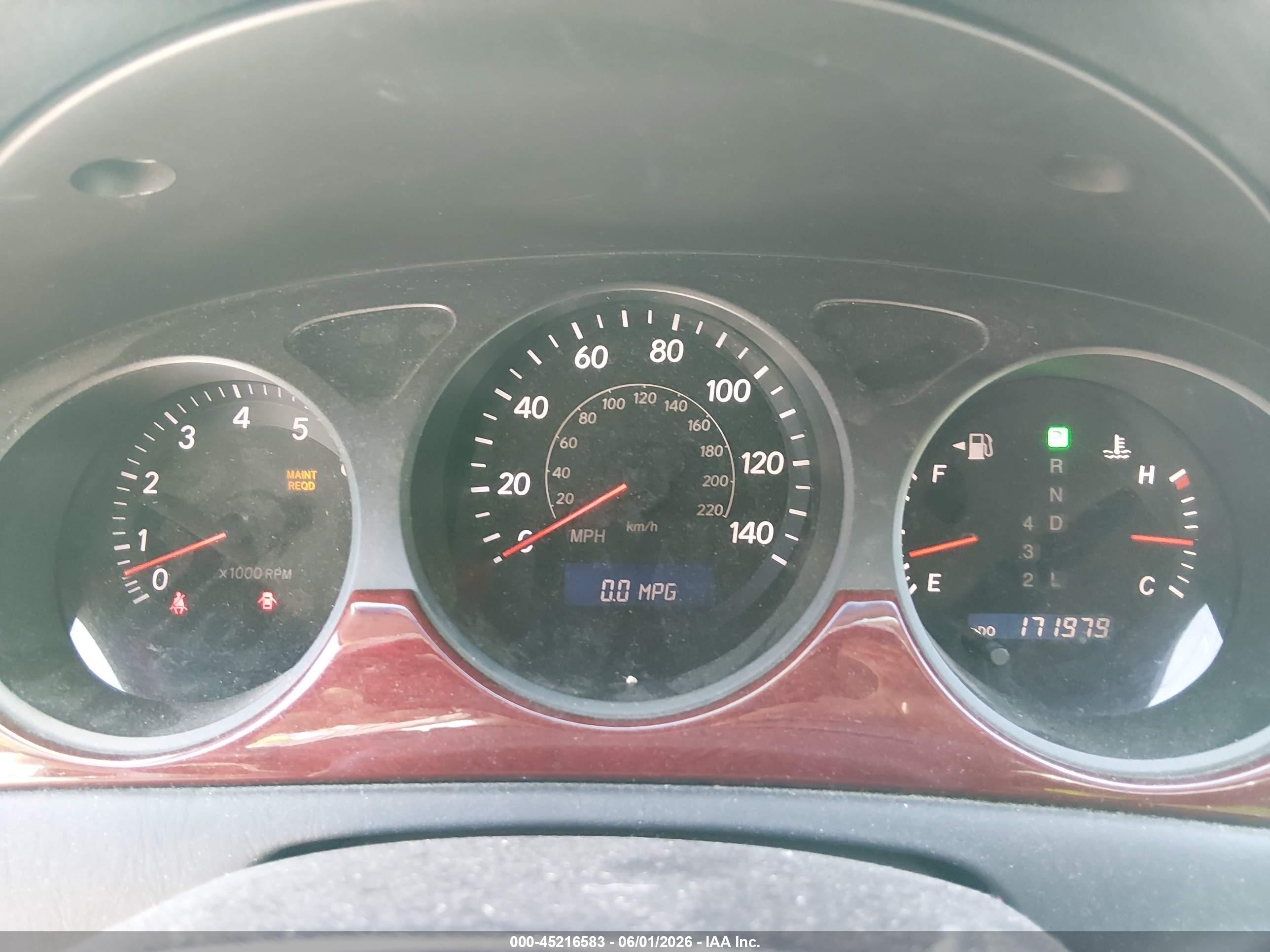 2005 Lexus ES 330 VIN JTHBA30G650023888 IAAI salvage auction — Side, Salvage (Utah), sold $325 on 2026-07-09 (photo 7)