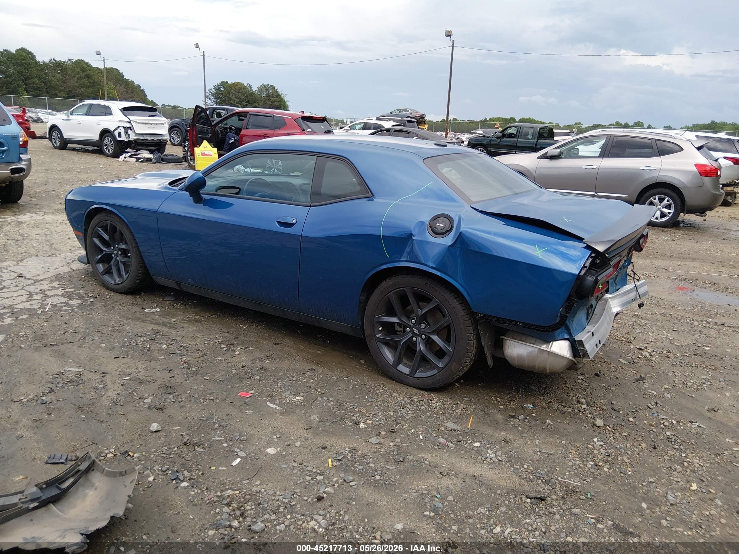 2022 Dodge Challenger VIN 2C3CDZJG6NH105781 IAAI salvage auction — Rear End, Salvage (Georgia), sold $5,300 on 2026-07-11 (photo 3)