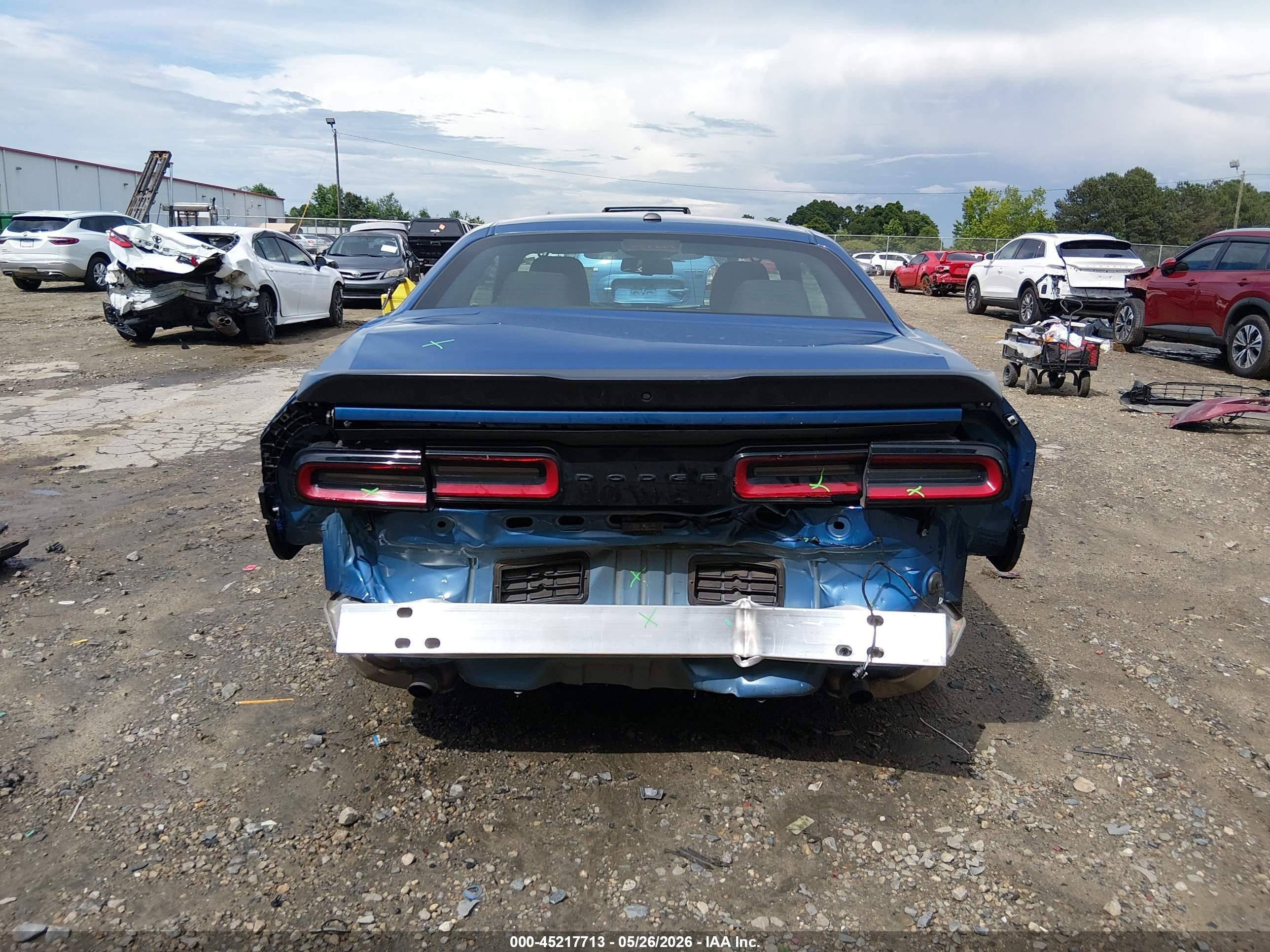2022 Dodge Challenger VIN 2C3CDZJG6NH105781 IAAI salvage auction — Rear End, Salvage (Georgia), sold $5,300 on 2026-07-11 (photo 6)