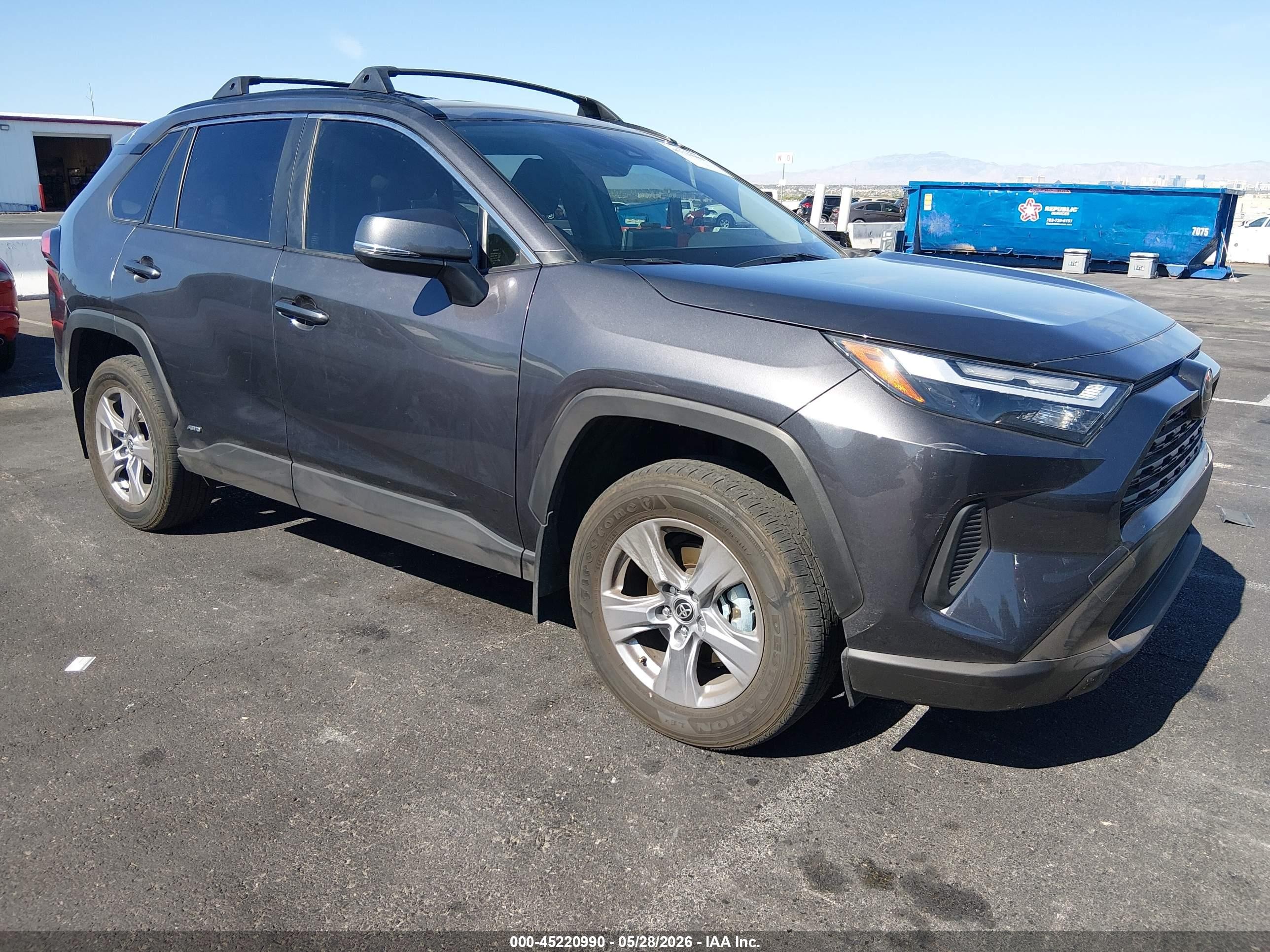 2025 Toyota RAV4 Hybrid VIN JTMRWRFV3SJ080372 IAAI salvage auction — Rear End, Salvage (Nevada), sold $19,400 on 2026-09-19 (photo 1)