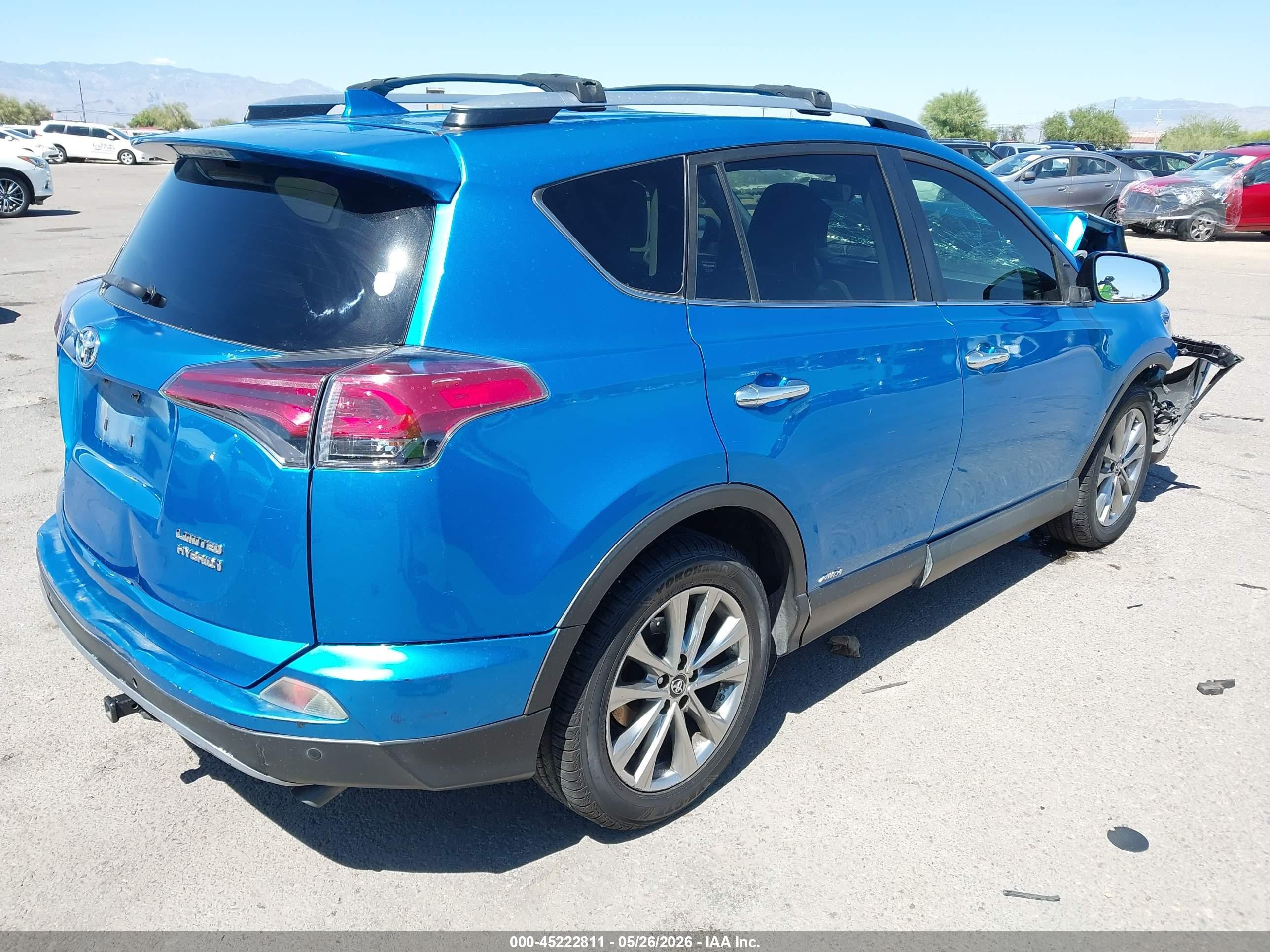 2018 Toyota RAV4 Hybrid VIN JTMDJREV3JD155725 IAAI salvage auction — Front End, Salvage (Arizona), sold $1,150 on 2026-07-09 (photo 4)