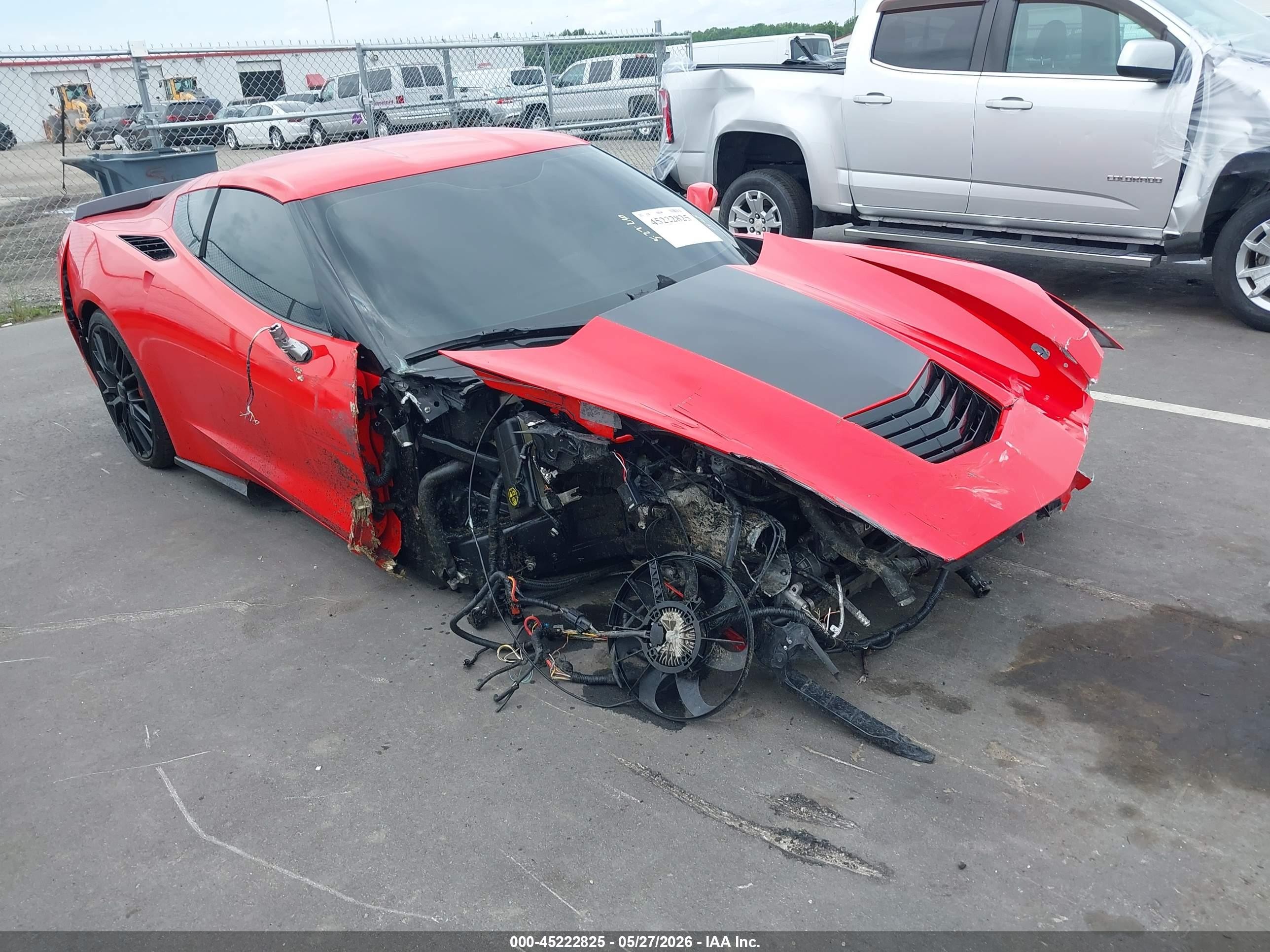 2016 Chevrolet Corvette Stingray VIN 1G1YM2D75G5116004 — IAAI salvage auction photo