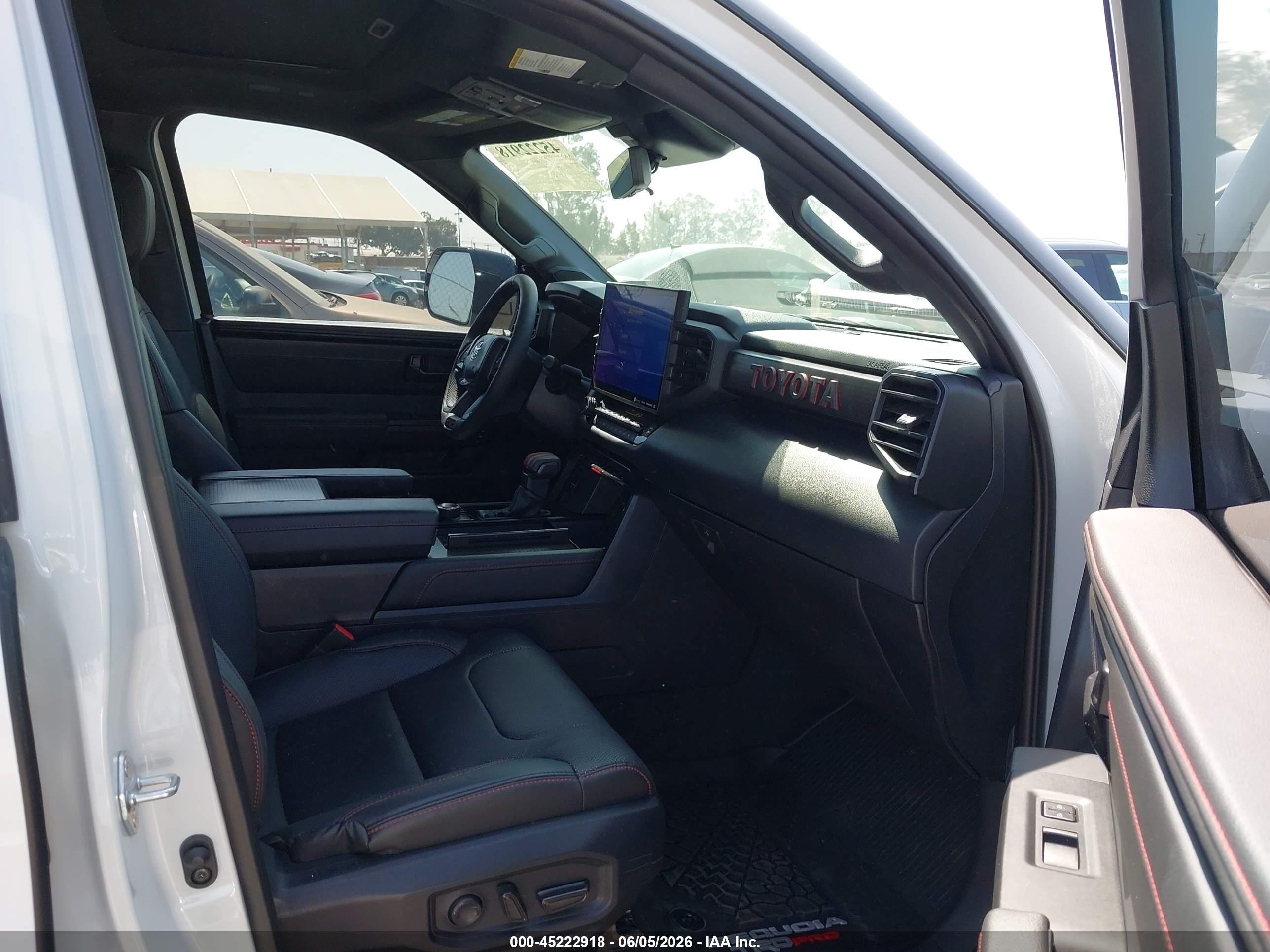 2024 Toyota Sequoia VIN 7SVAAABA7RX038557 IAAI salvage auction — Front End, Salvage (California), sold $43,100 on 2026-07-01 (photo 5)