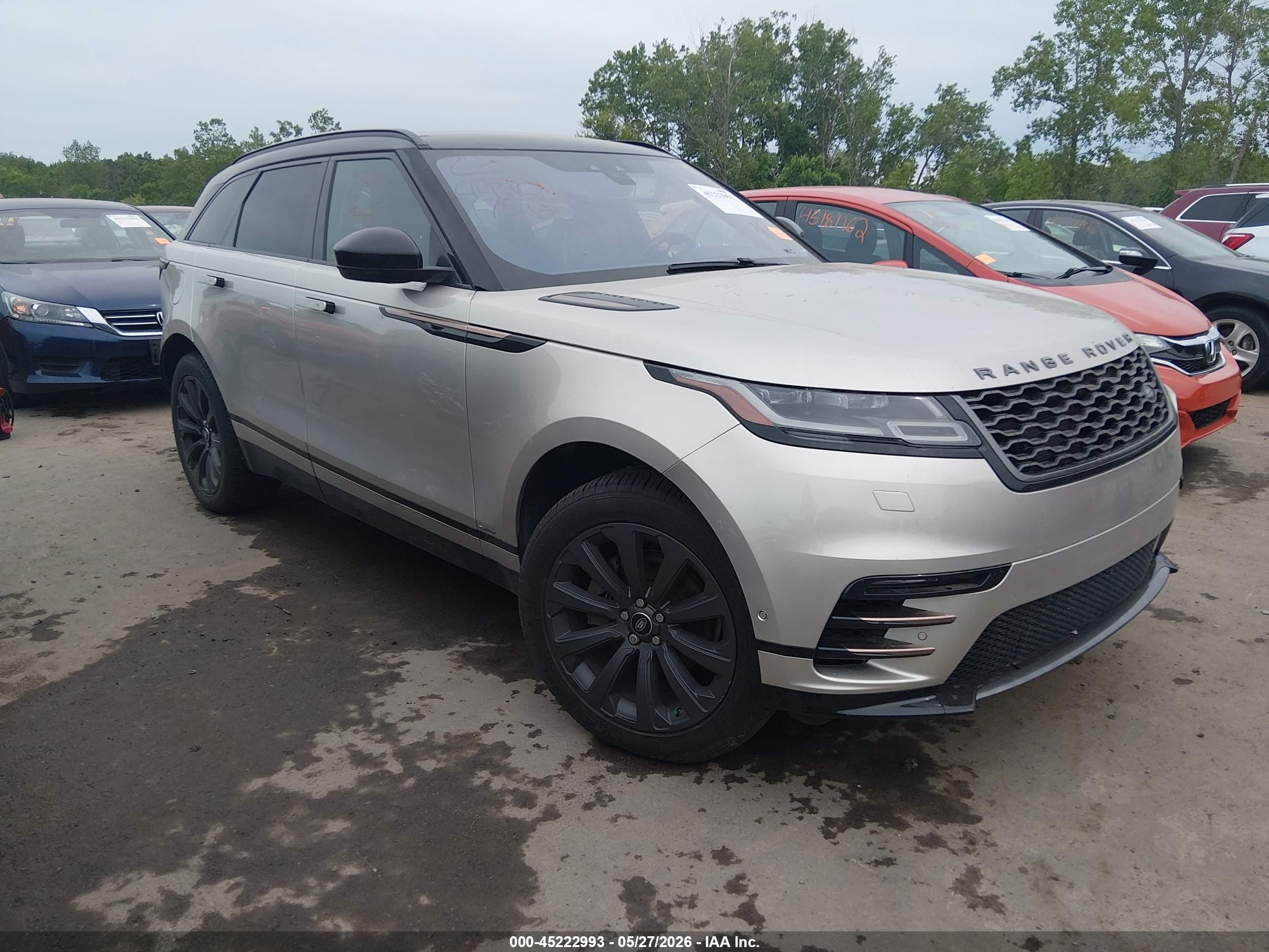 2019 Land Rover Range Rover Velar VIN SALYL2EX1KA779328 IAAI salvage auction — Side, Salvage (Ohio), sold $14,600 on 2026-06-30 (photo 1)