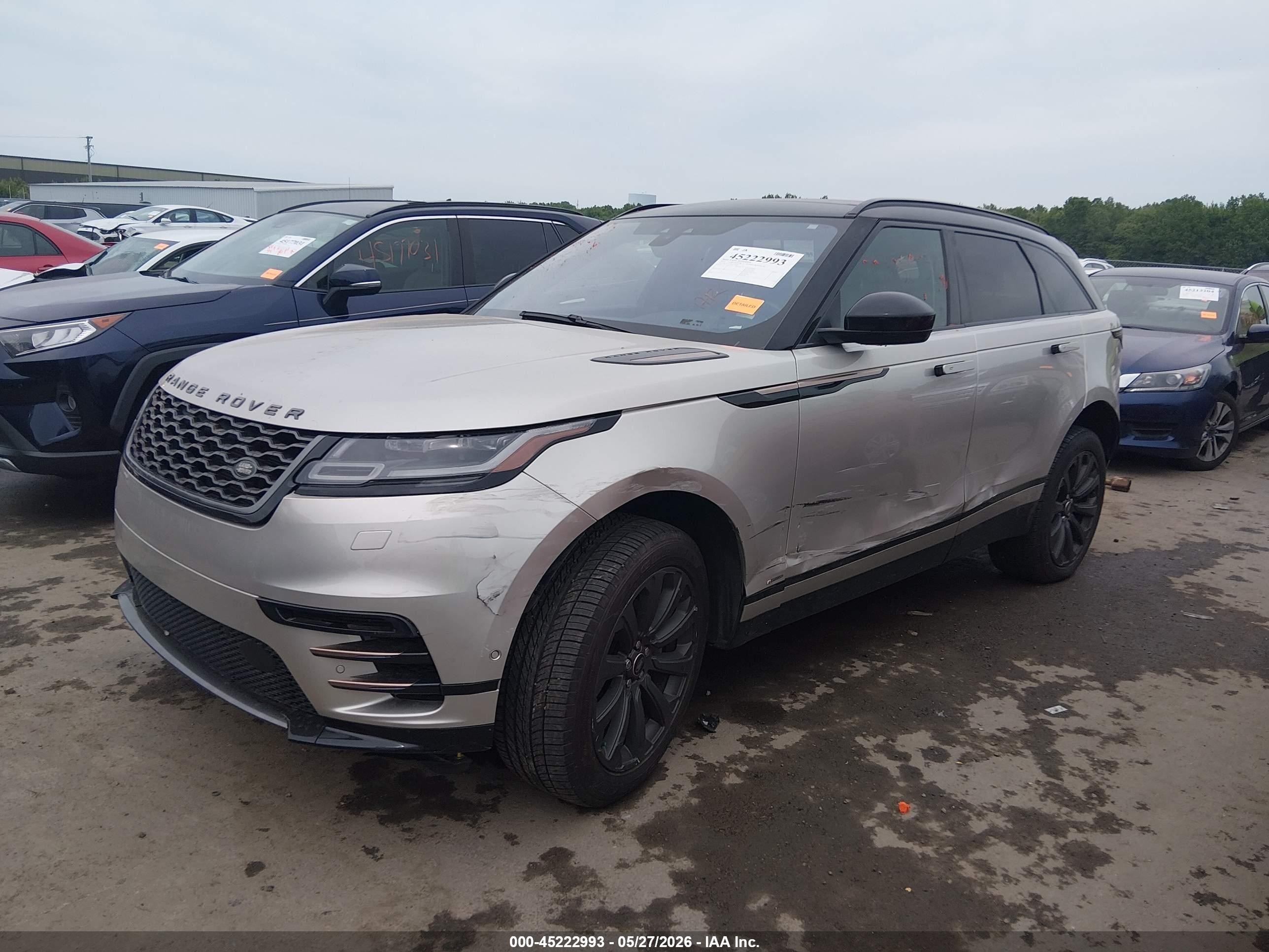 2019 Land Rover Range Rover Velar VIN SALYL2EX1KA779328 IAAI salvage auction — Side, Salvage (Ohio), sold $14,600 on 2026-06-30 (photo 2)