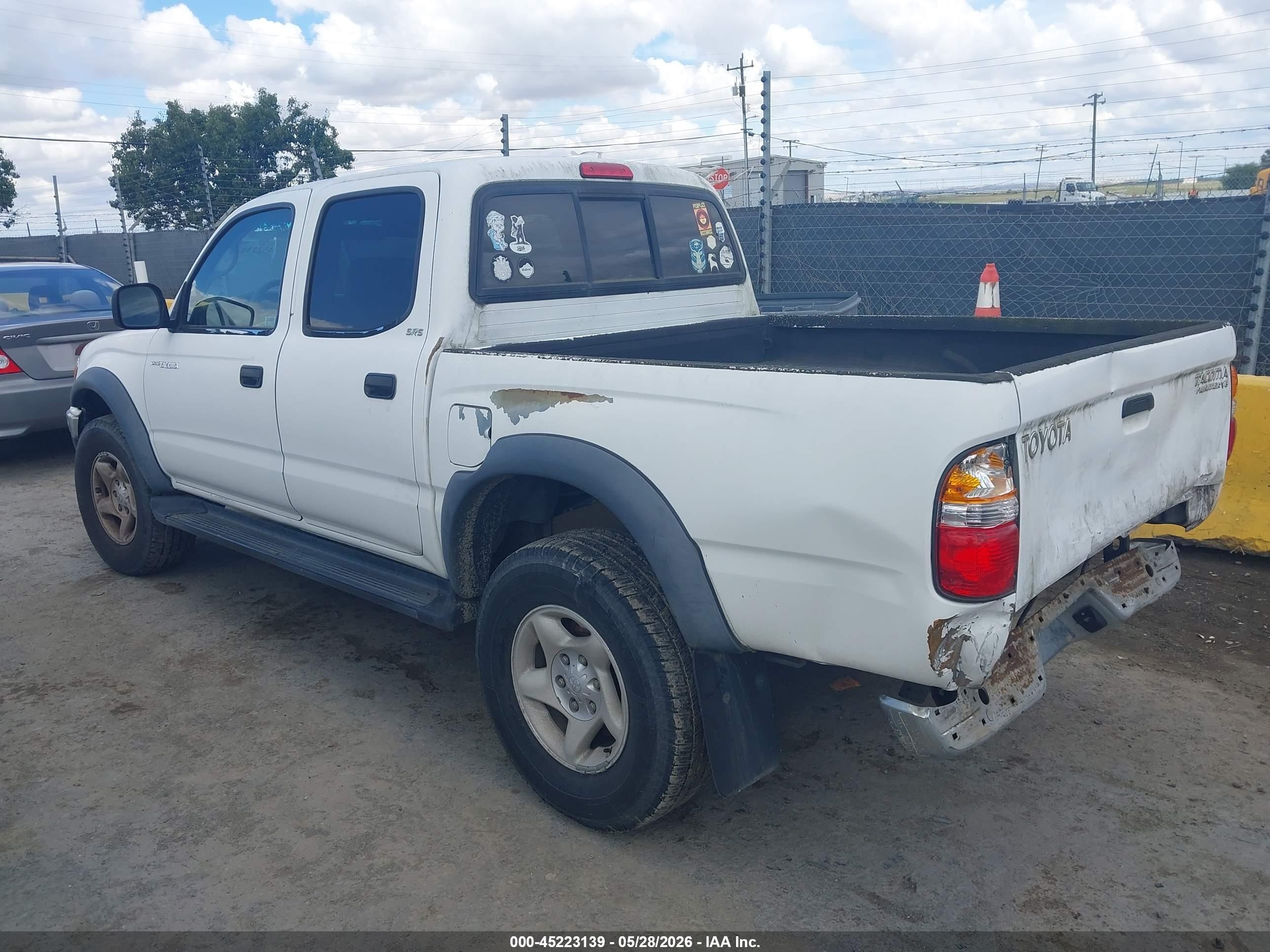 2003 Toyota Tacoma VIN 5TEGN92N03Z244488 IAAI salvage auction — Rear End, Salvage (California), sold $3,350 on 2026-07-02 (photo 3)