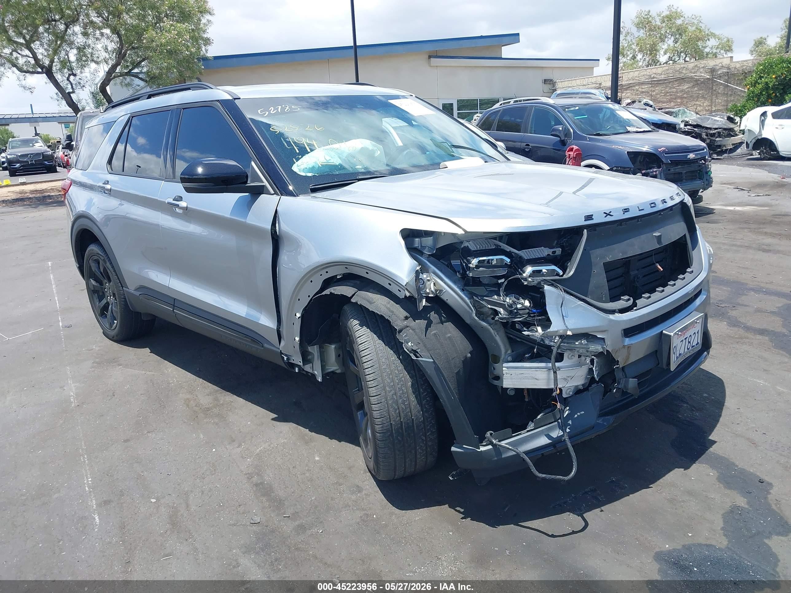 2024 Ford Explorer VIN 1FM5K8GC1RGA53790 IAAI salvage auction — Unknown, Salvage Certificate (California), sold $12,550 on 2026-07-10 (photo 1)
