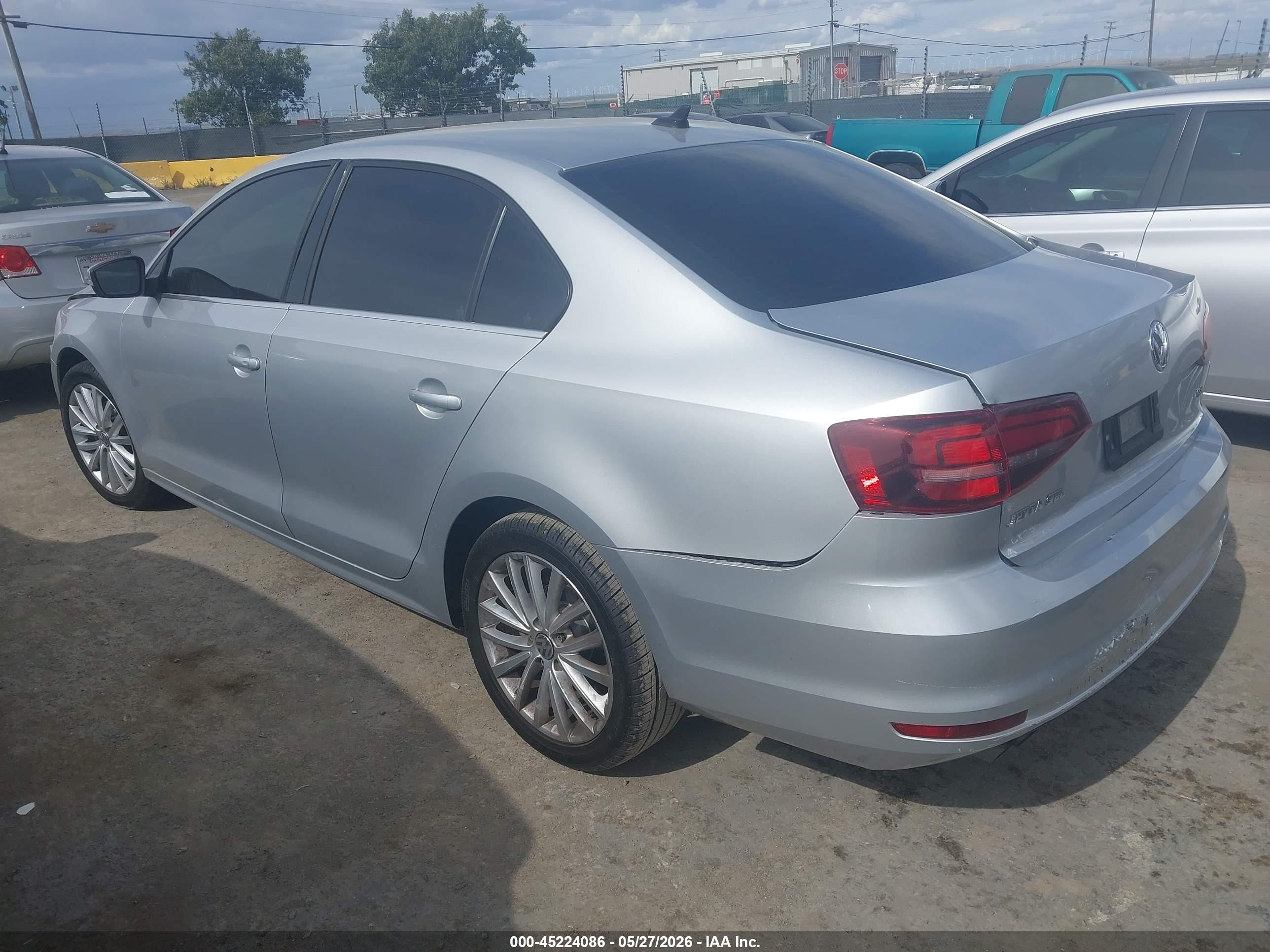 2016 Volkswagen Jetta VIN 3VWL17AJ1GM367195 IAAI salvage auction — Front & Rear, Salvage (California), sold $1,500 on 2026-07-09 (photo 3)