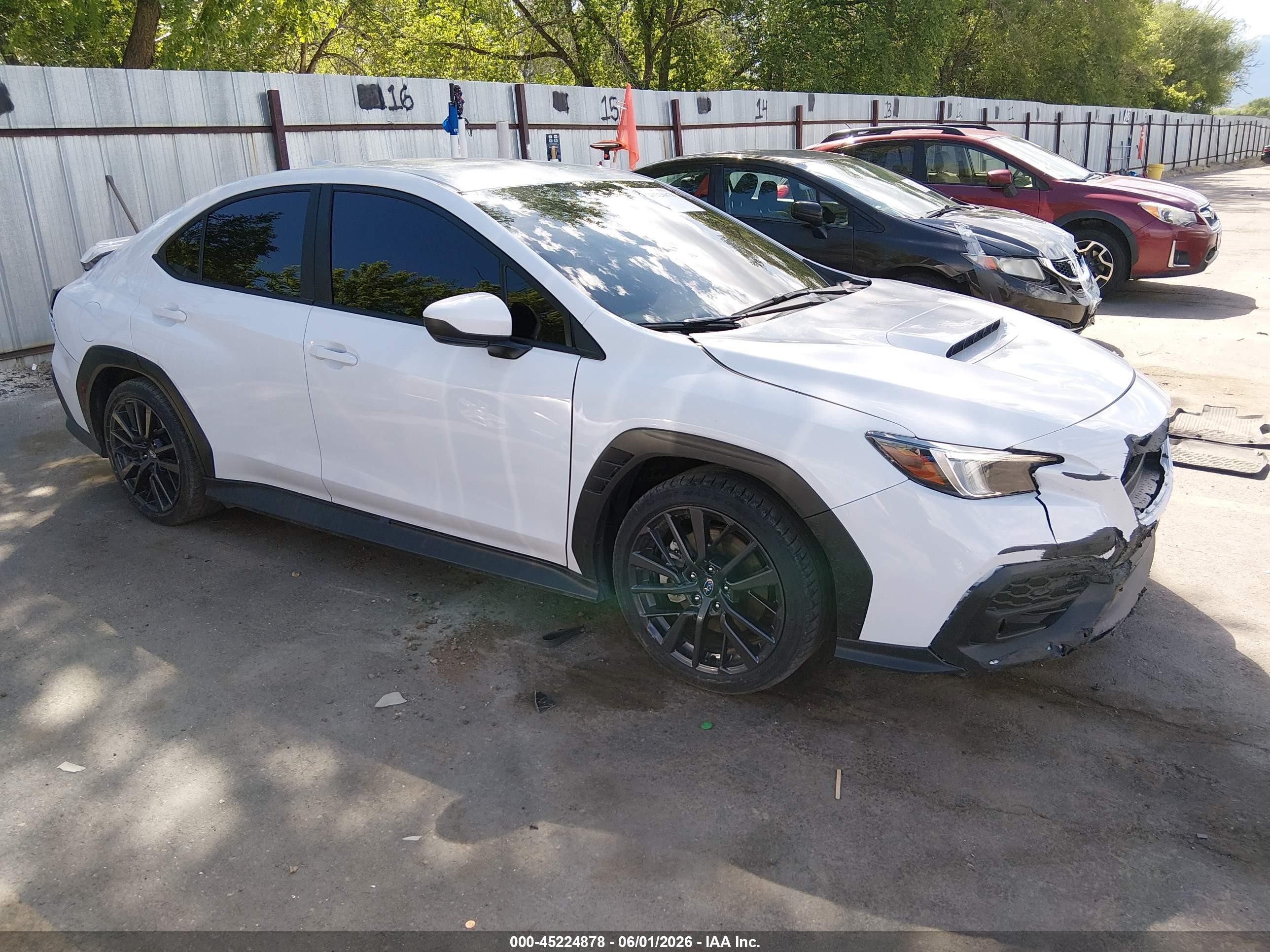 2024 Subaru WRX VIN JF1VBAH62R9820058 — IAAI salvage auction photo