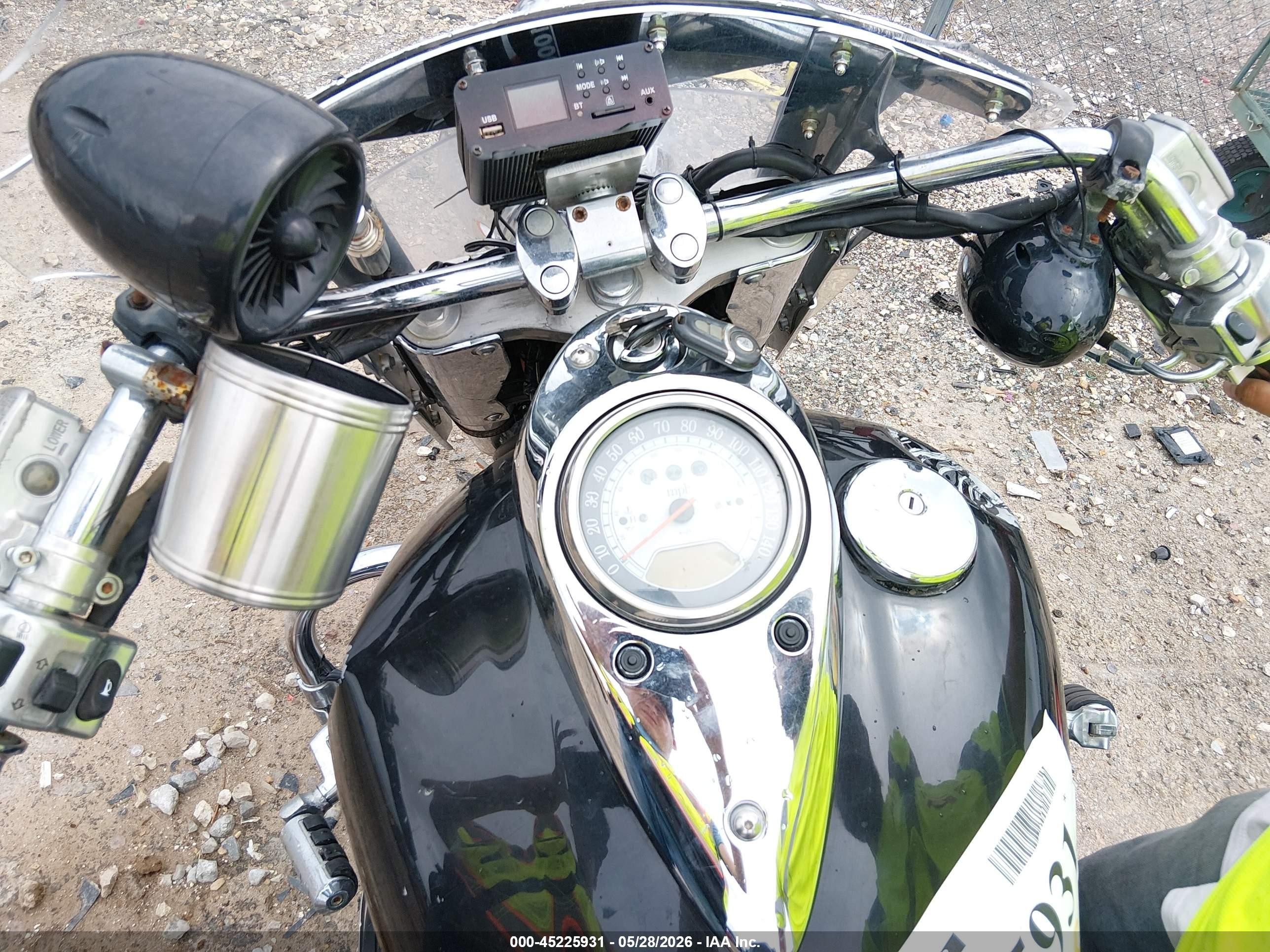 2008 Kawasaki Vn1600 VIN JKBVNKD118A020601 IAAI salvage auction — Rear End, Salvage (Oklahoma), sold $50 on 2026-09-09 (photo 7)