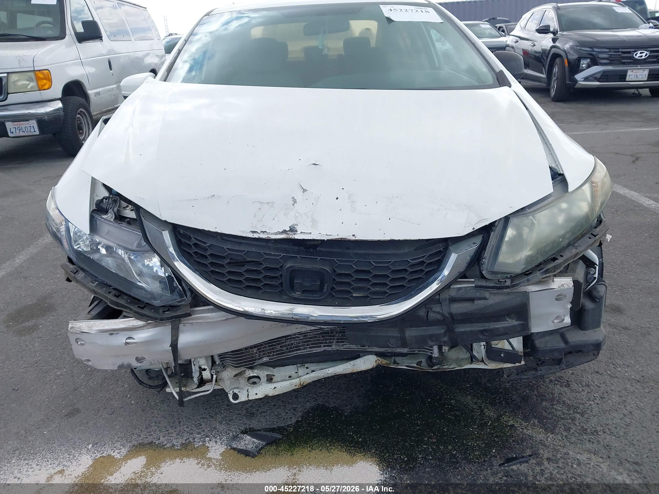 2014 Honda Civic VIN 19XFB2F58EE269025 IAAI salvage auction — Normal Wear, Salvage (California), sold $1,300 on 2026-07-09 (photo 6)