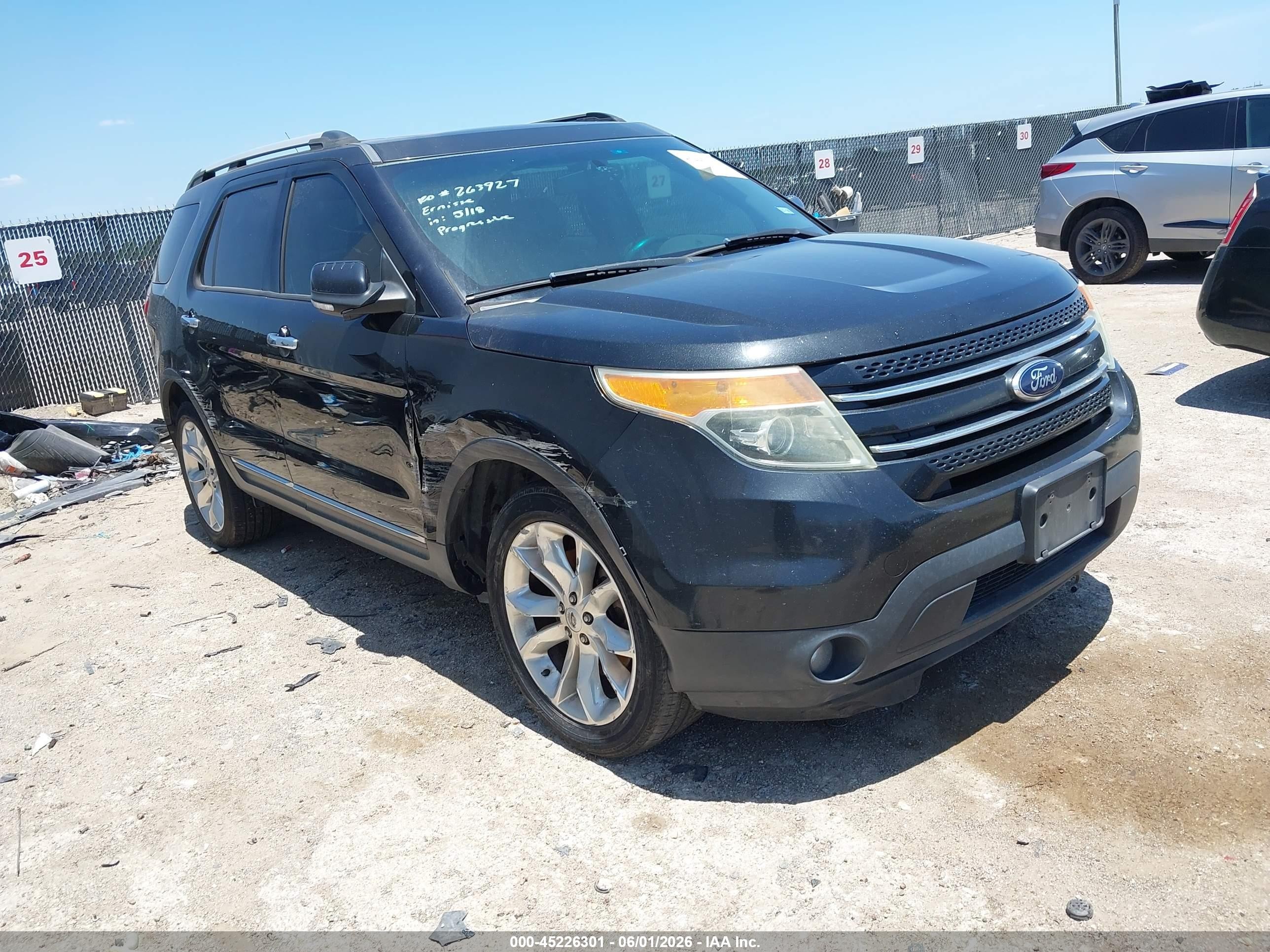 2015 Ford Explorer VIN 1FM5K7F82FGA08098 IAAI salvage auction — Side, Original (Texas), sold $1,350 on 2026-07-09 (photo 1)