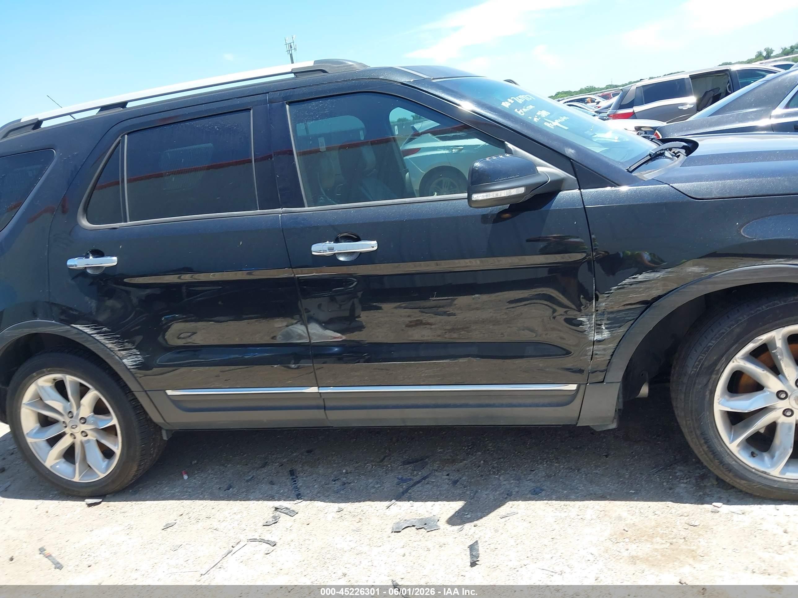2015 Ford Explorer VIN 1FM5K7F82FGA08098 IAAI salvage auction — Side, Original (Texas), sold $1,350 on 2026-07-09 (photo 6)